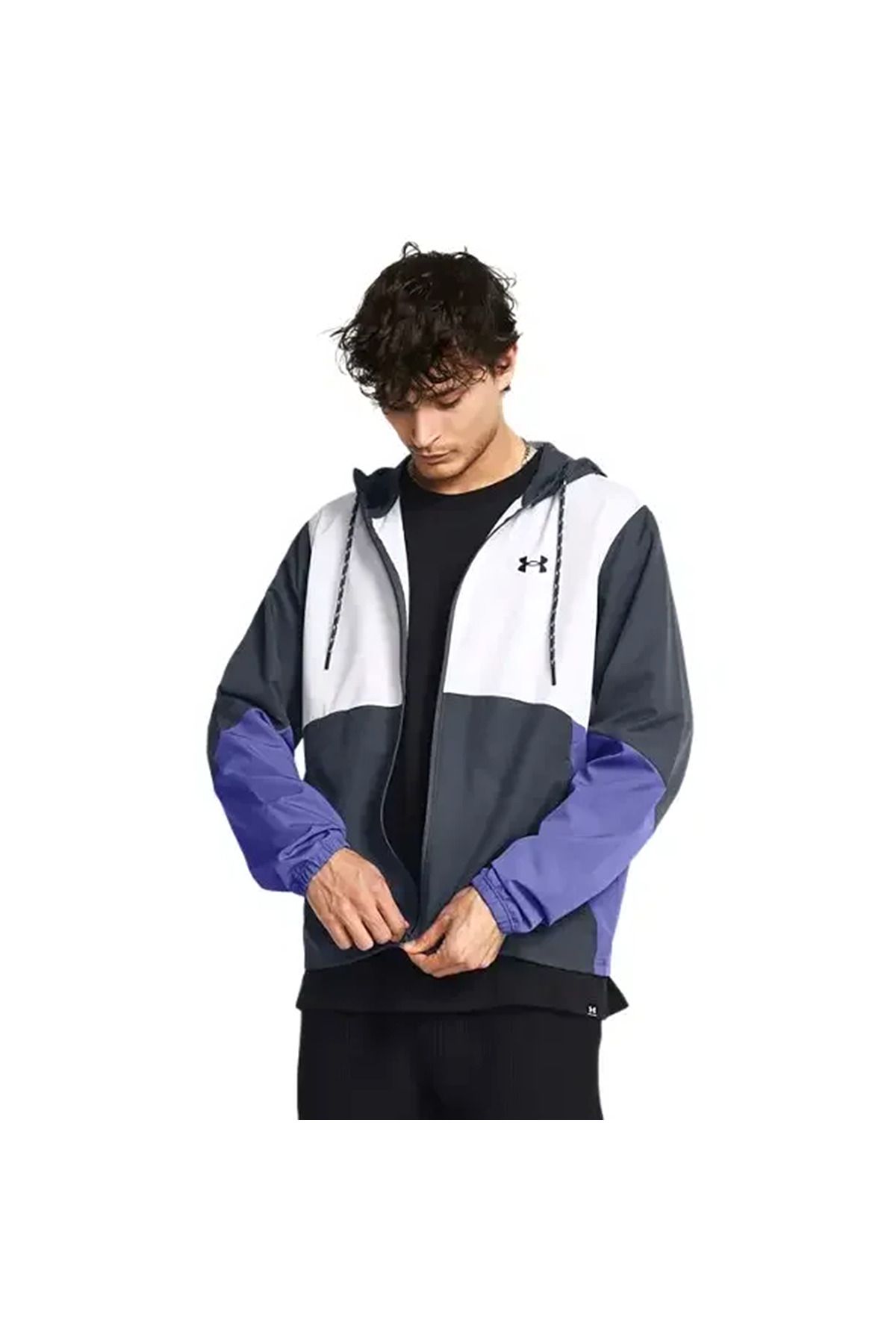 Under Armour Legacy Erkek Gri Antrenman Rüzgarlık 1382875-044