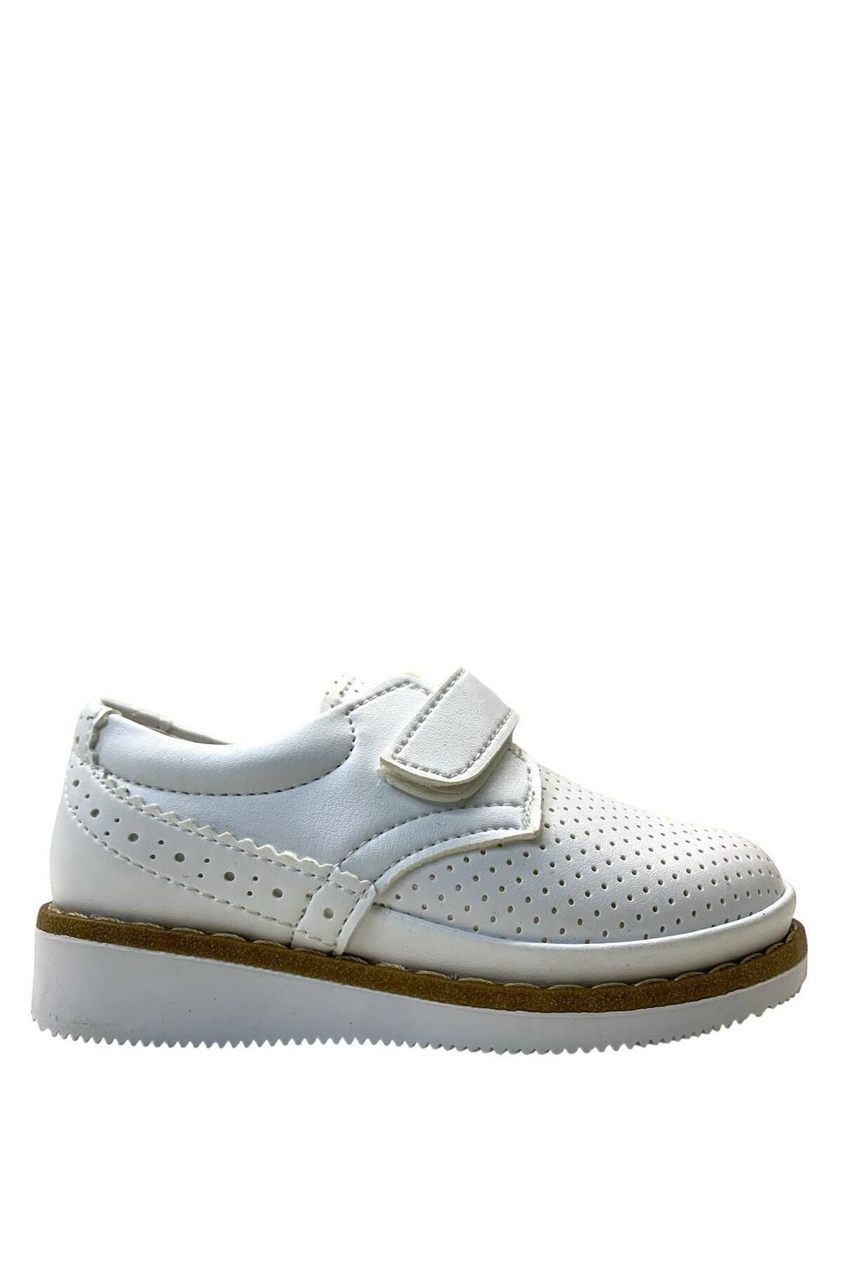Tuğba Ortopedi 400 Ortopedik Erkek Çocuk Beyaz Klasik Ayakkabı