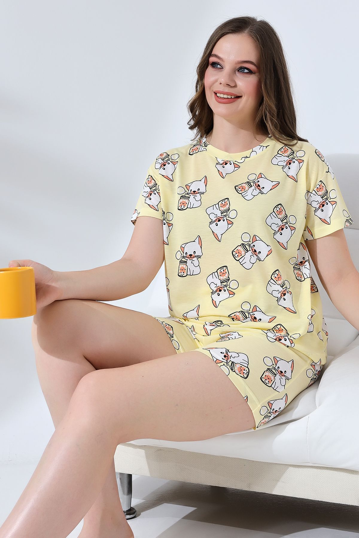 LİKAPA LİKAPASHOP ŞORTLU PİJAMA TAKIMI