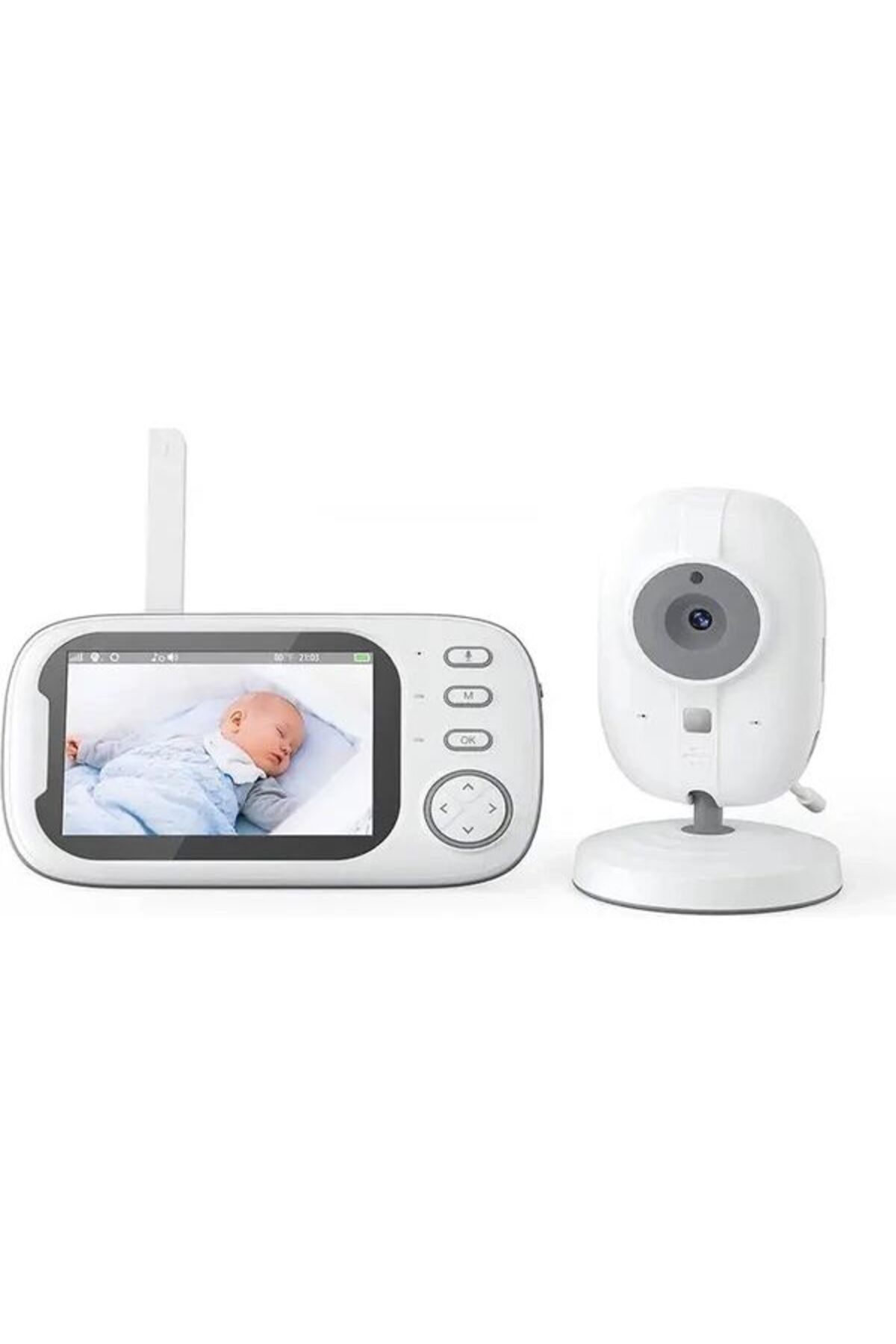 ÇELİKWORK Bebek Izleme Monitörü Oda Sıcaklık Algılama 3.5inç Ekran 720p 2.4ghz