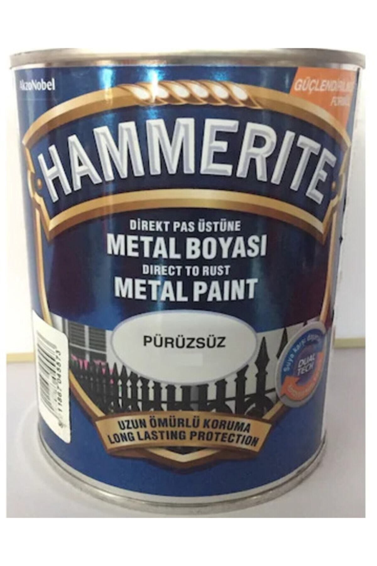 Marshall Hammerite Direkt Pas Üstü Pürüzsüz Beyaz Metal Boya 2,5 Lt