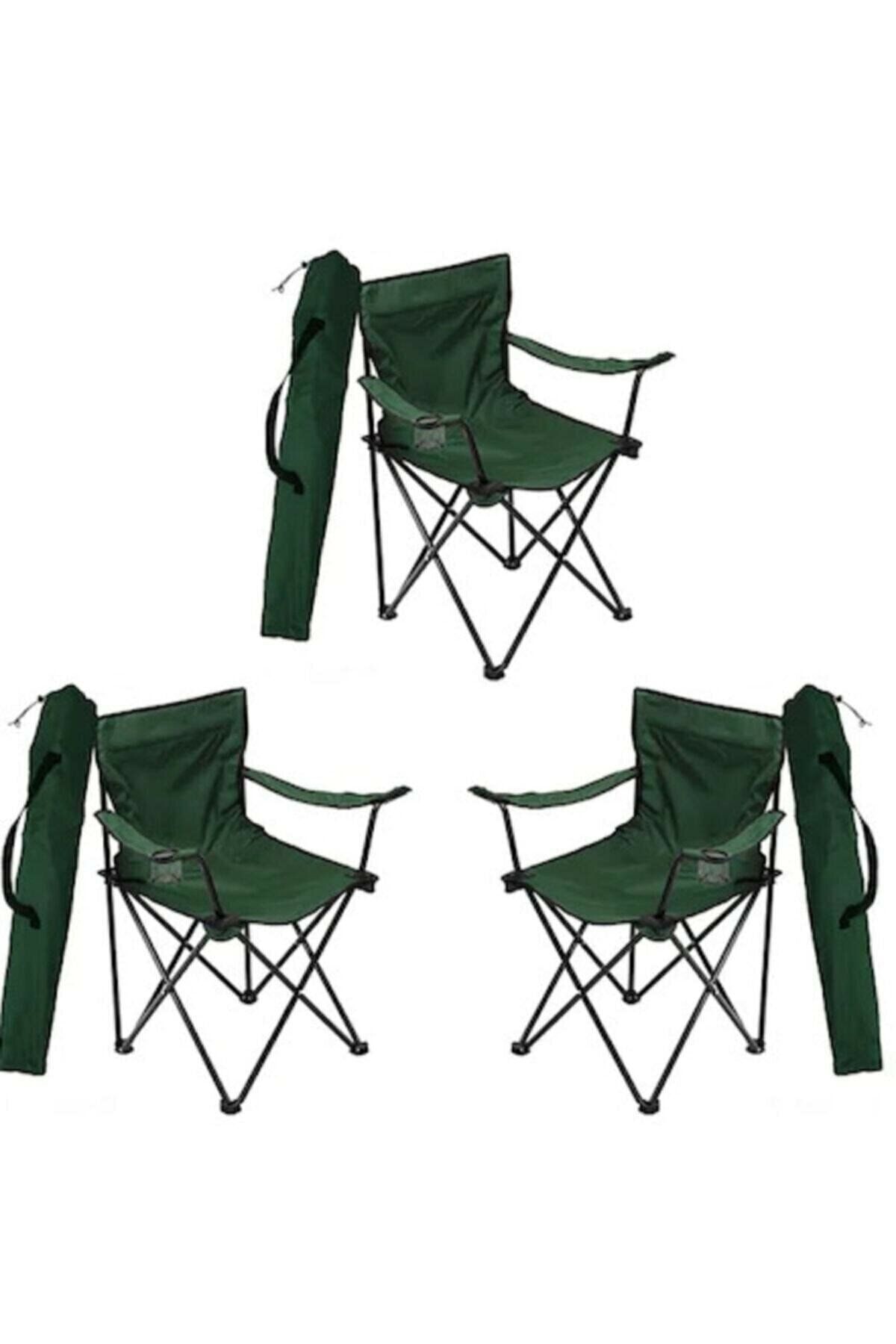 Mocca Style Piknik, Plaj Ve Kamp Sandalyesi Katlanır Sandalye Bahçe Plaj Balkon Sandalyesi 3 Adet