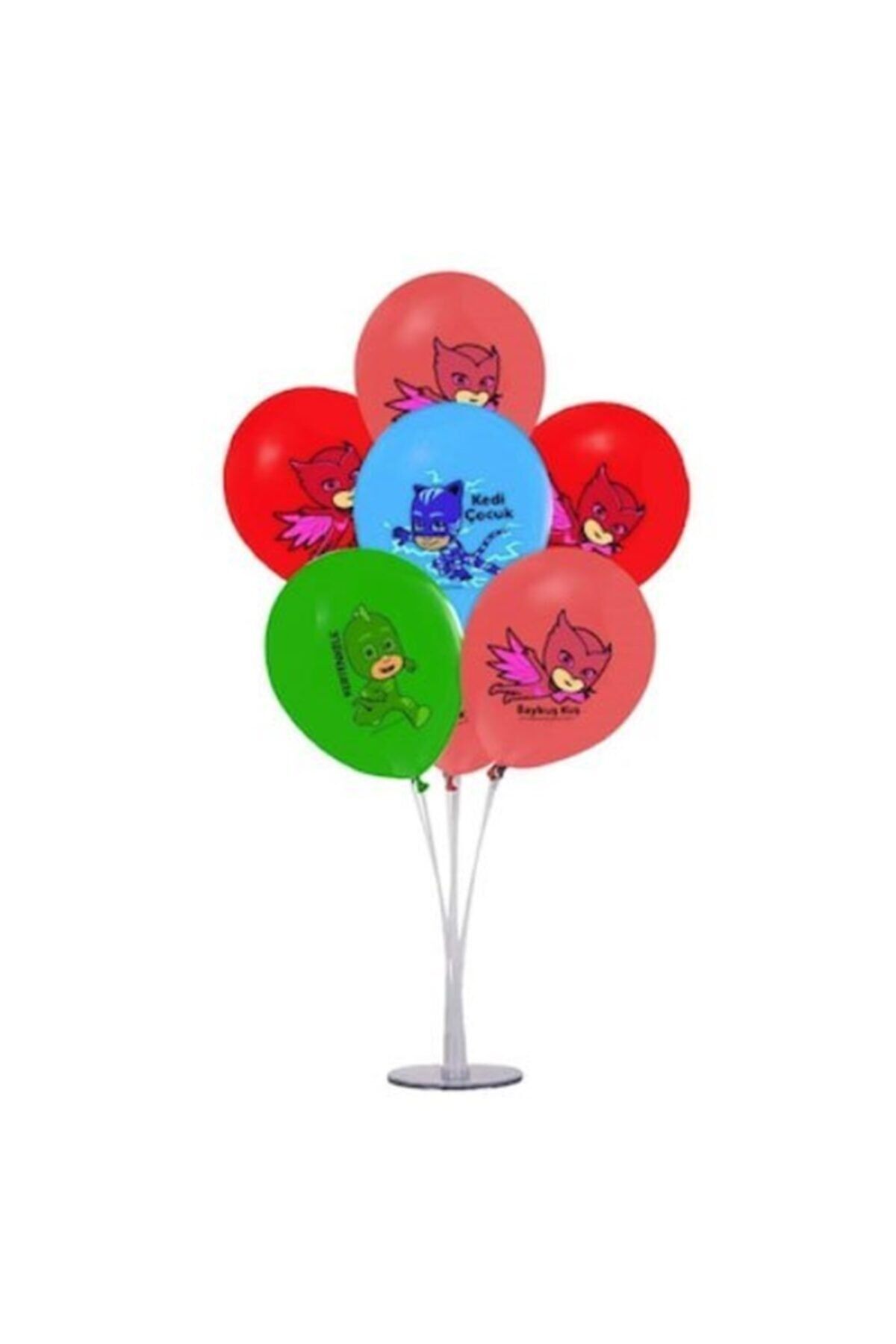 BalonEvi Pj Maskeliler Lisanslı Ayaklı Balon Standı-balonlar Dahil