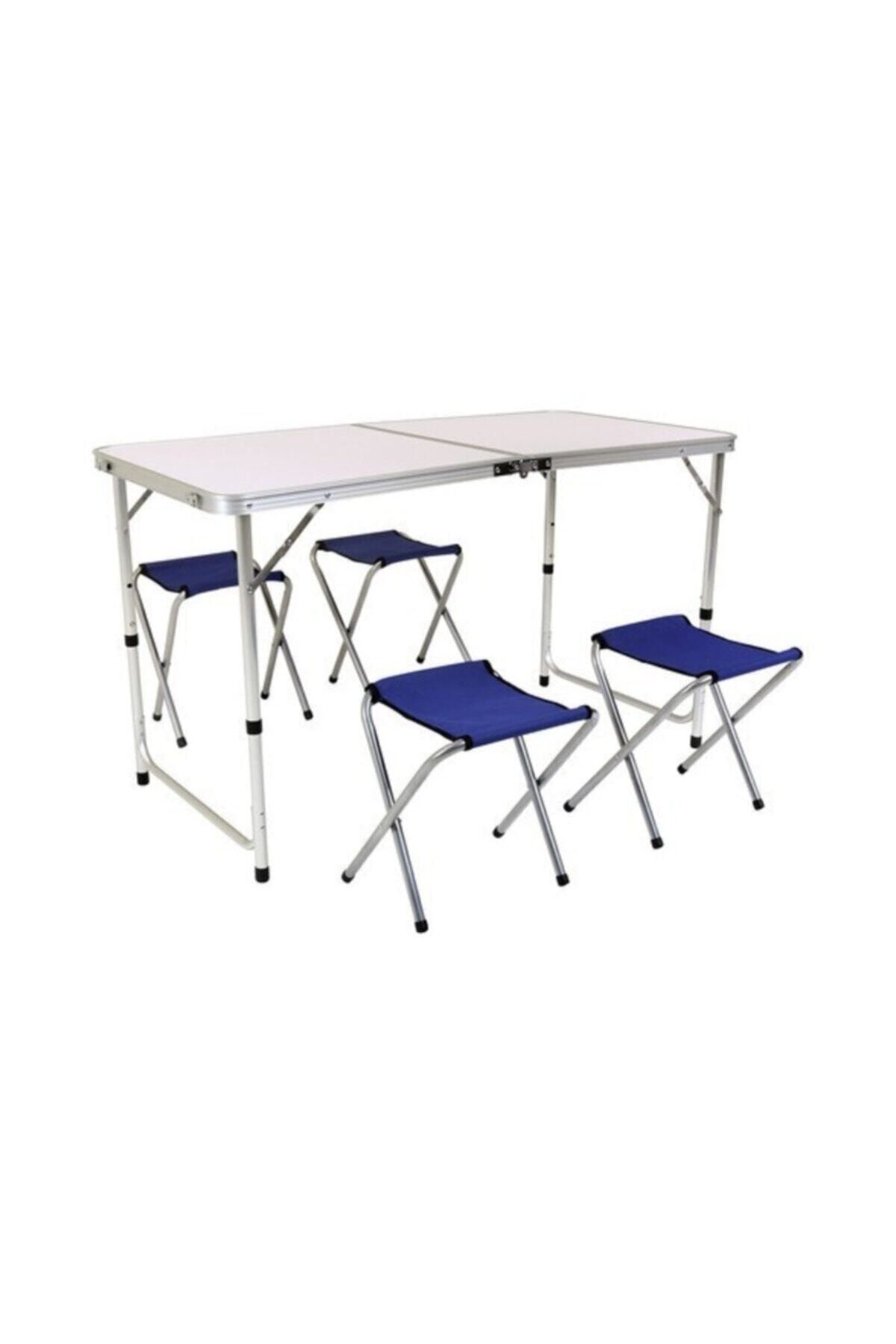 Sam Joystar Katlanır Piknik/kamp Masası Seti Çanta Tipi (4 Taburesiyle