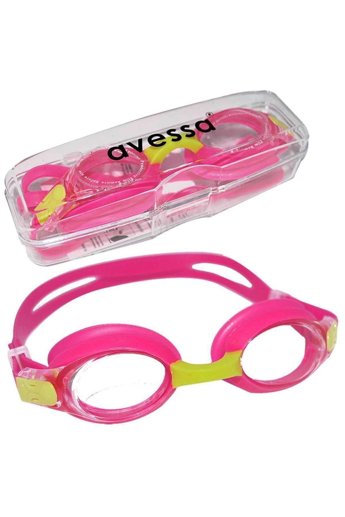 Avessa Pembe Çocuk Yüzücü Gözlüğü - Deniz Gözlüğü - Havuz Gözlüğü - Gözlük
