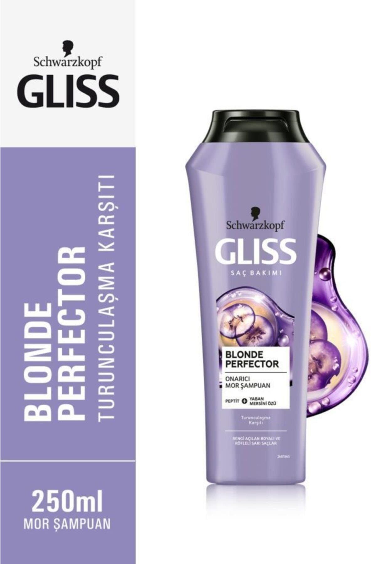 Gliss [brand]- Schwarzkopf Blonde Perfector Turunculaşma Karşıtı Mor Şampuan 250 Ml