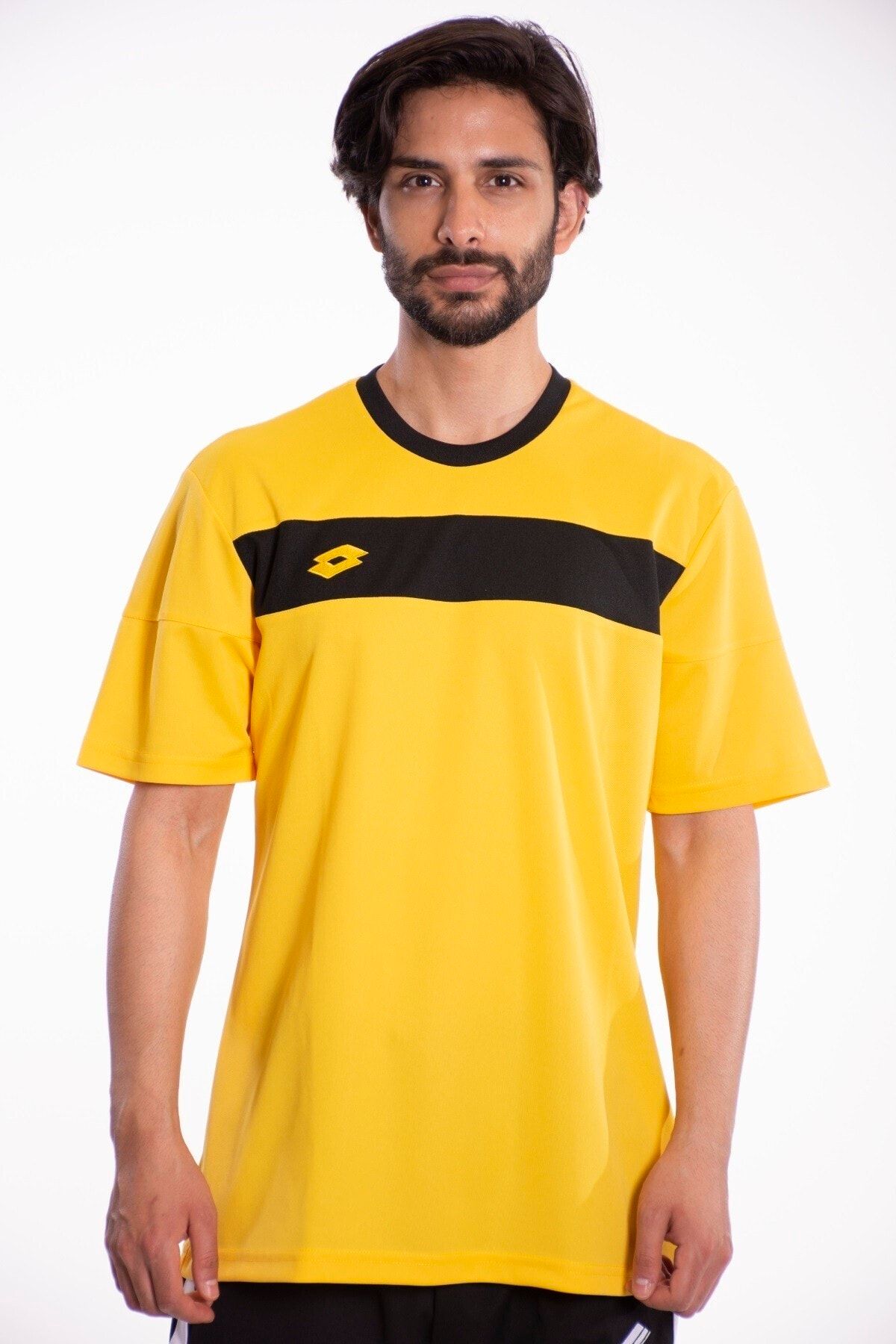 Lotto T-shirt Erkek Sarı/siyah-lucca Tee Pl