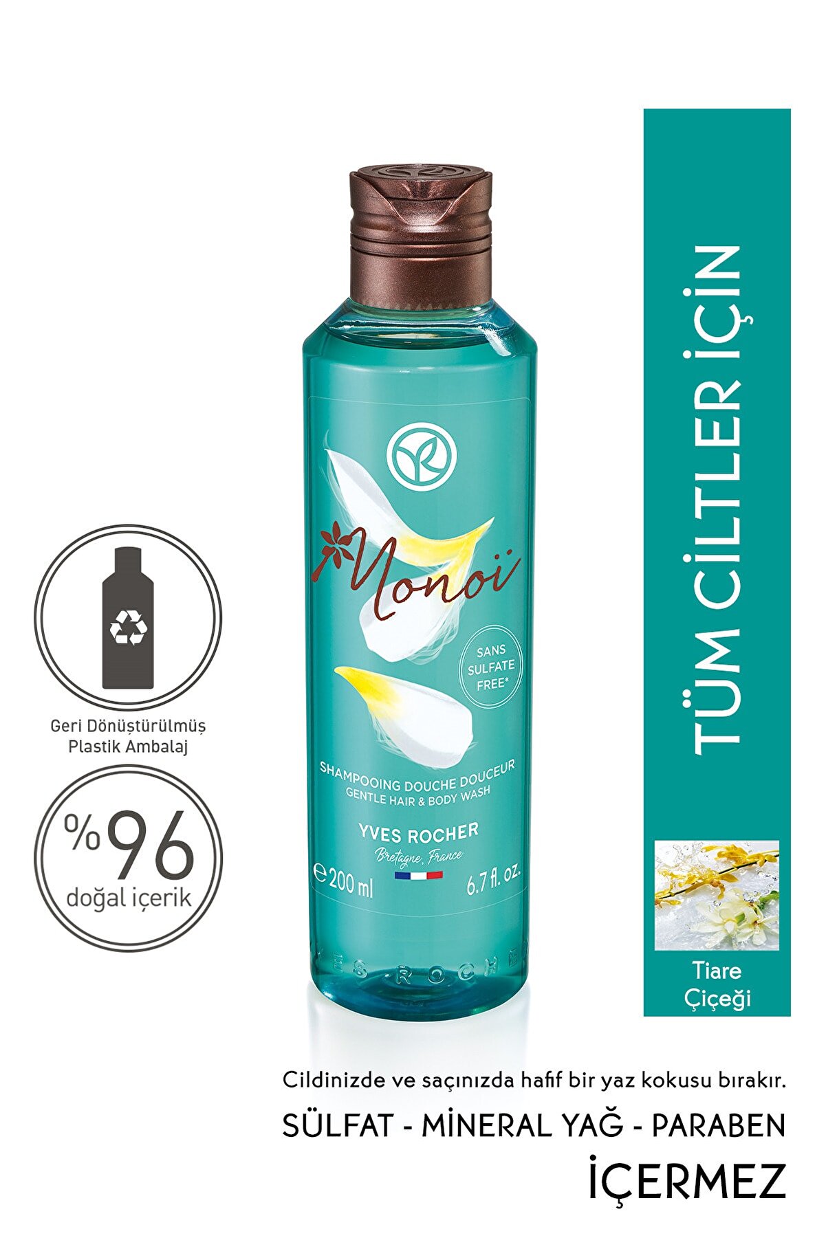 Yves Rocher Monoi Saç Ve Vücut Şampuanı - 200 Ml