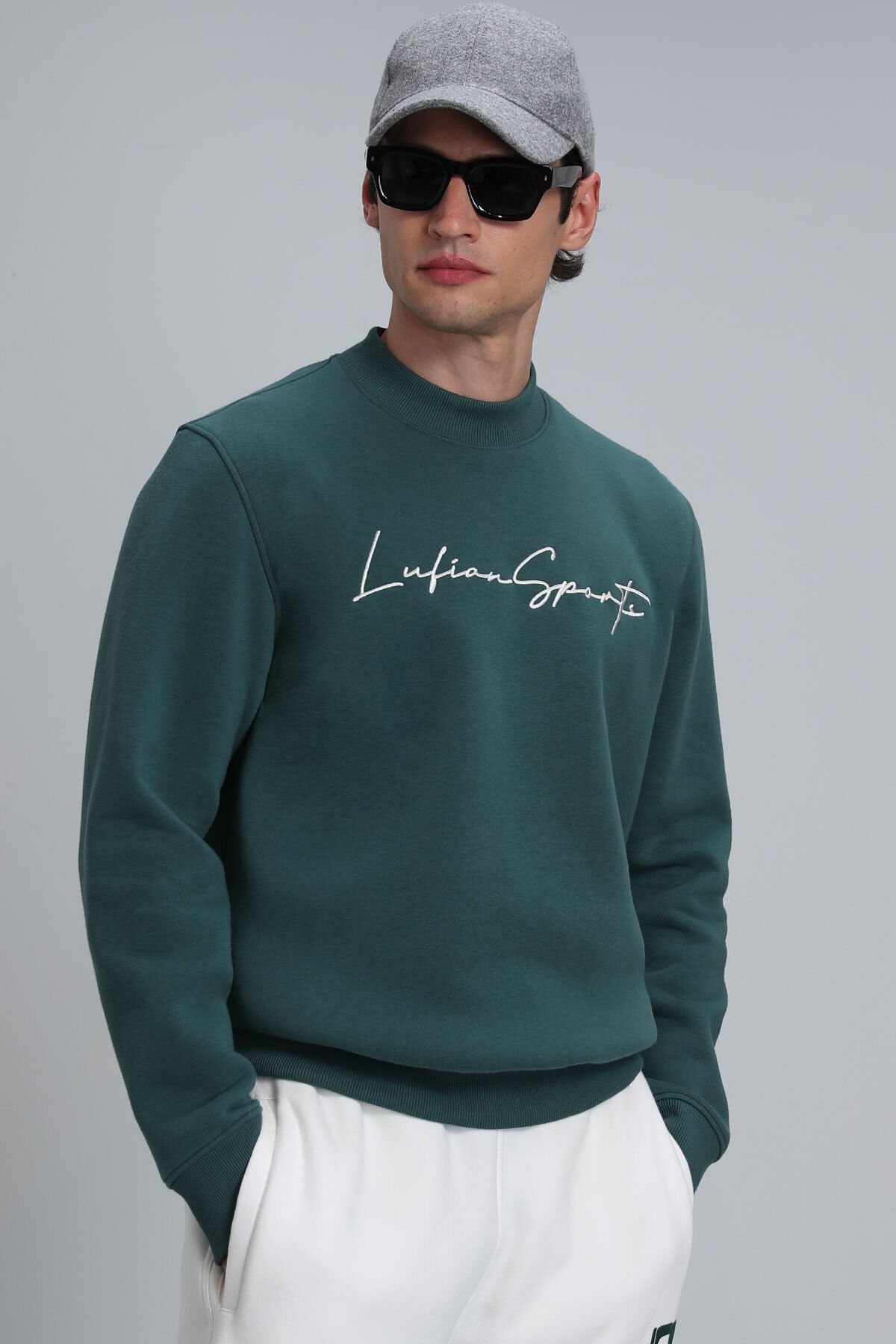 Lufian Lowe Erkek Sweatshirt Yeşil