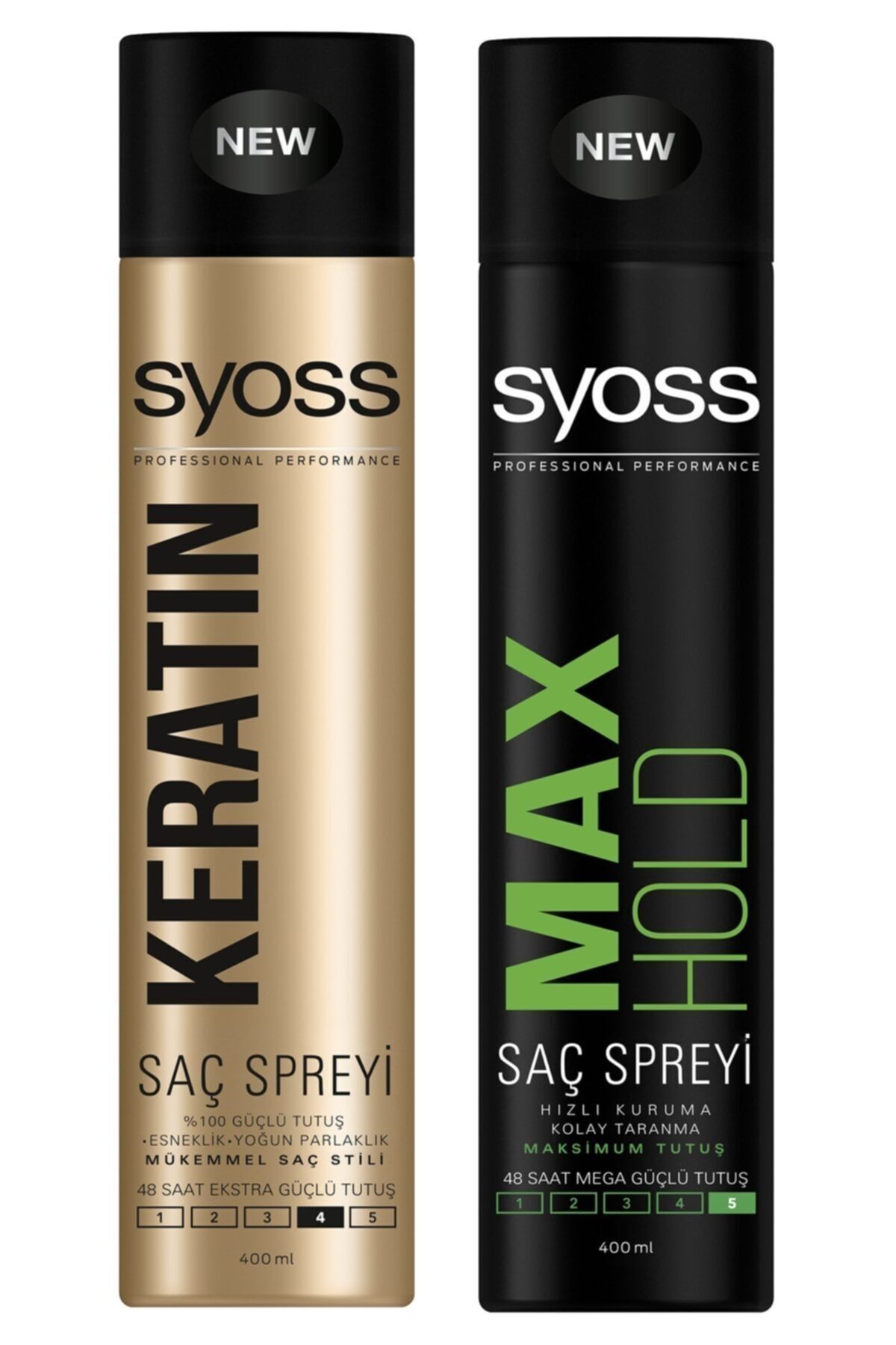 Syoss - Koçak Kozmetik Keratin Sprey 400 Ml + Max Hold Sprey 400 Ml Max+keratin