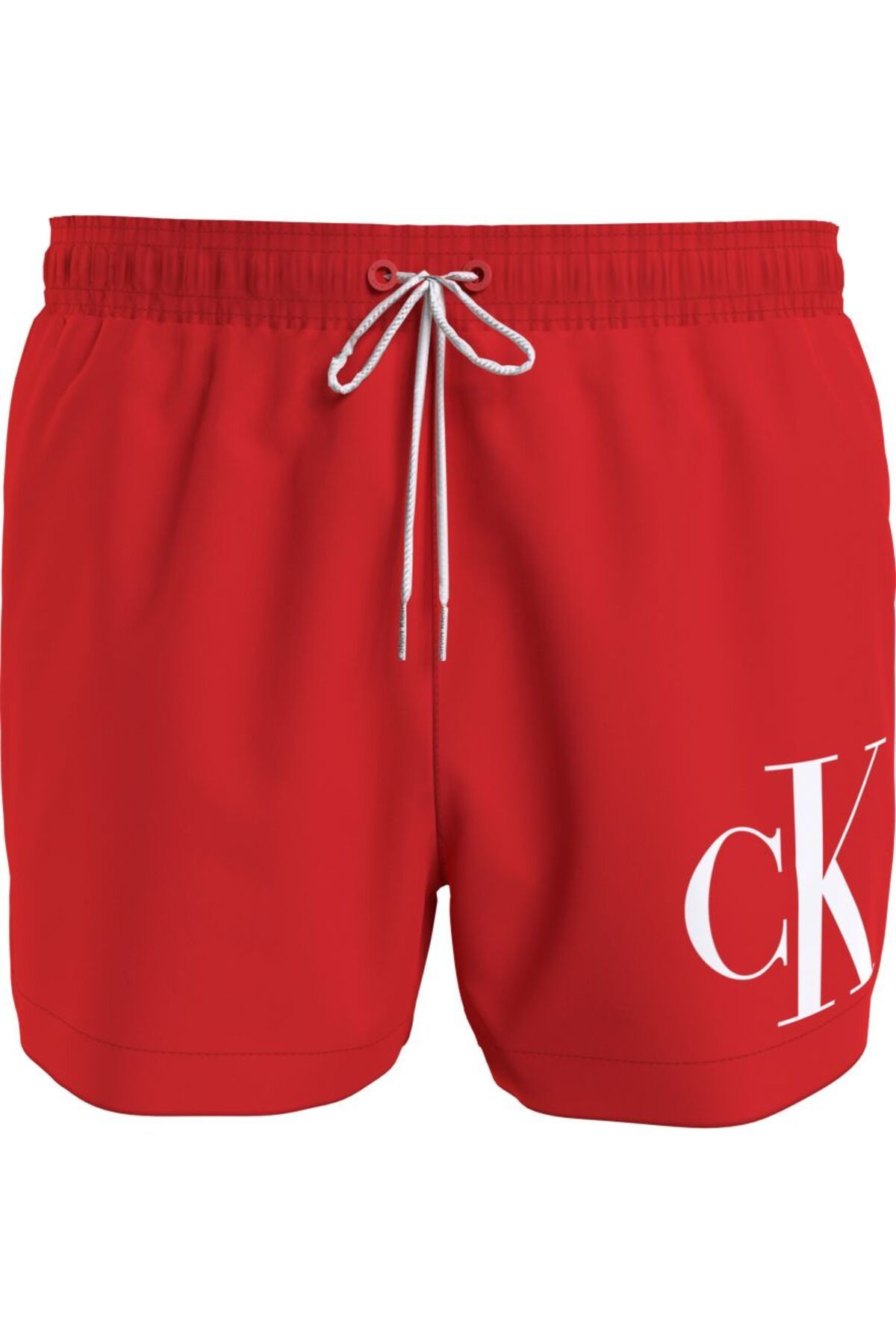 Calvin Klein Erkek Logo Detaylı Kırmızı Mayo Şort