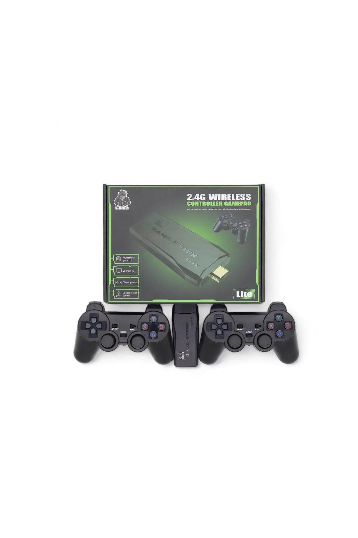 Genel Markalar 2.4g Wıreless Controller Gamepad Çift Kol Oyun Paneli Nostaljik-atari