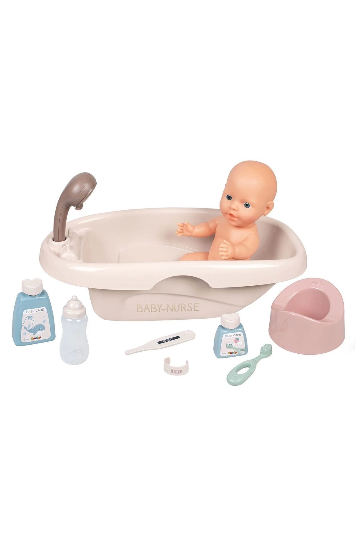 alisverisdevi 7600220366 Baby Nurse Oyuncak Bebek Banyo Seti ve Aksesuarları