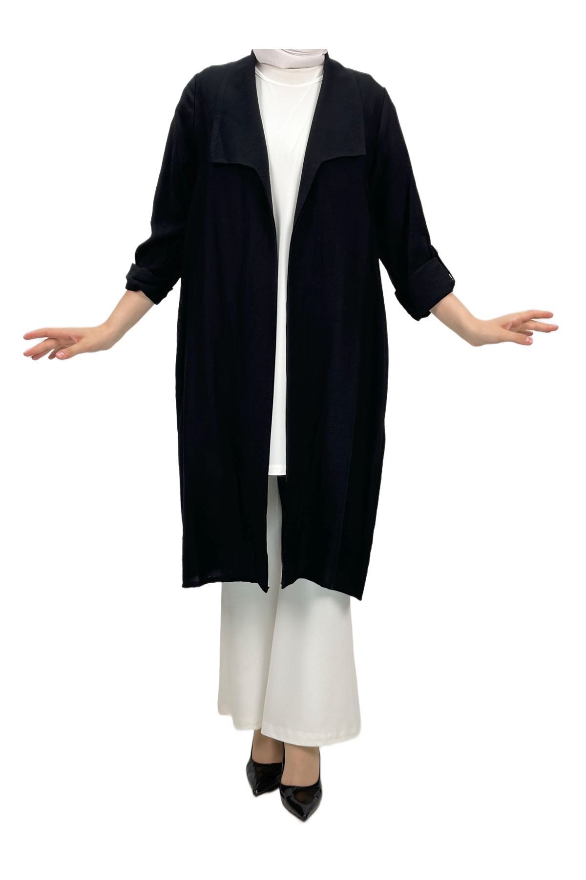 ottoman wear OTW48347 Ceket ve Bluz İkili Takım Siyah