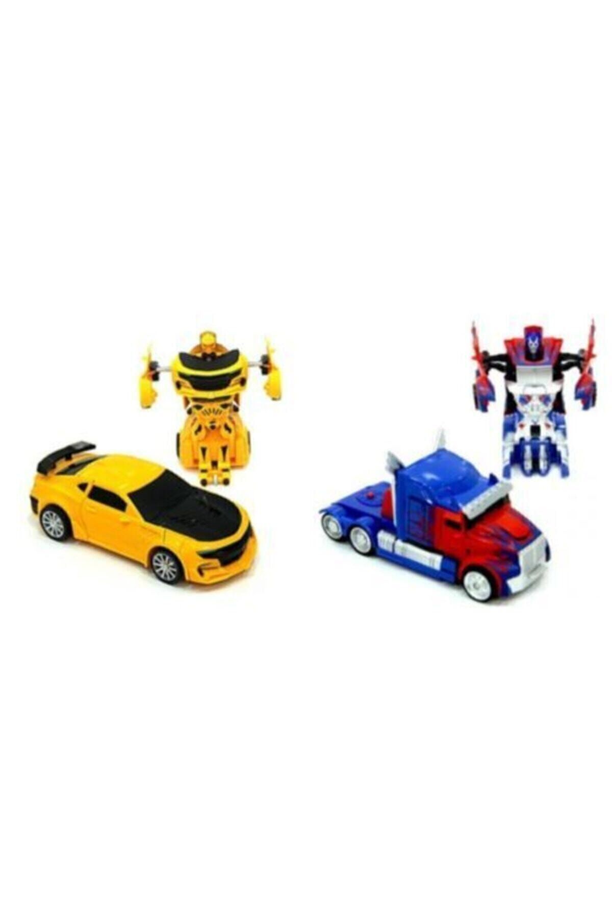 Vardem Yıldırım Oyuncak Dönüşen Bumblebee Optimus Prime Çek Bırak Robot Transformers Oyuncak Arabalar