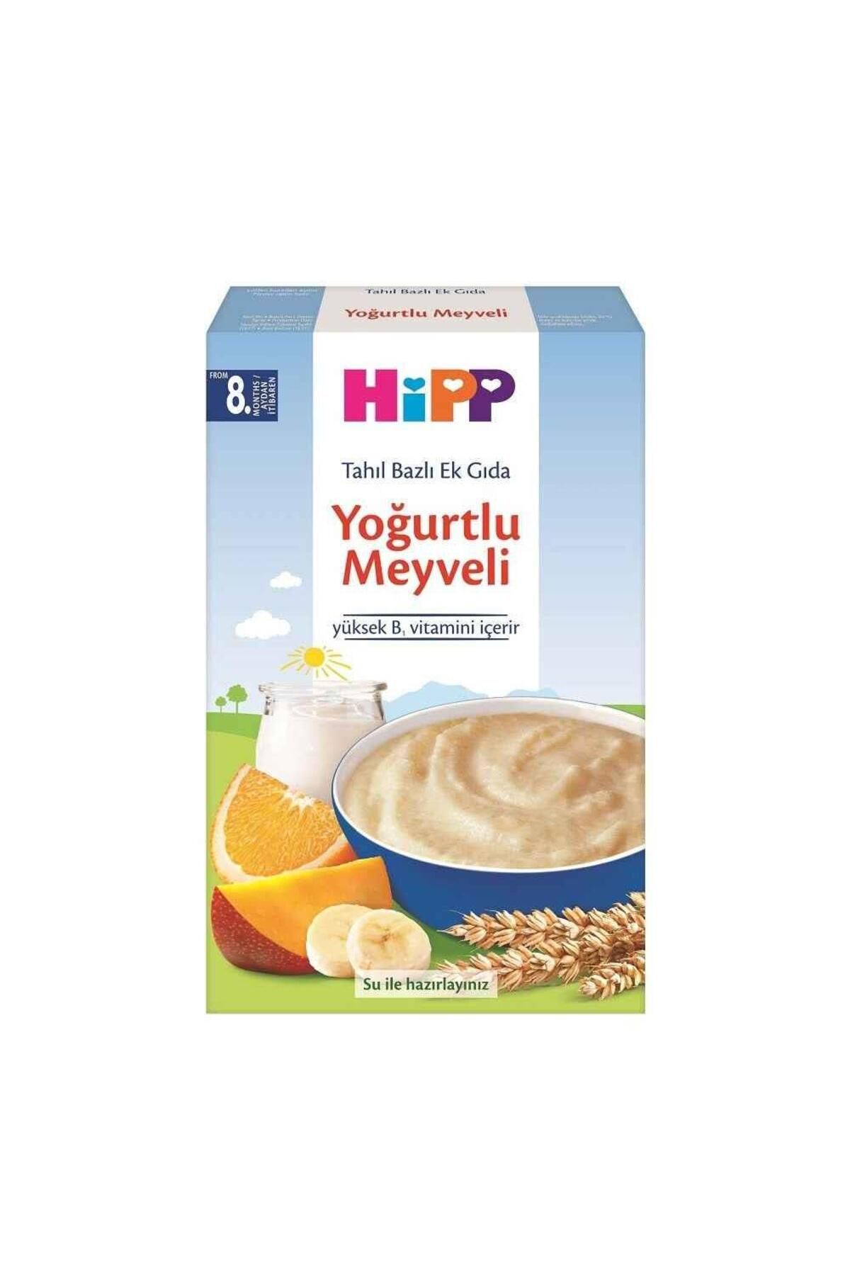 Hipp Organik Sütlü Yoğurtlu Meyveli Tahıl Bazlı Ek Gıda 250 gr
