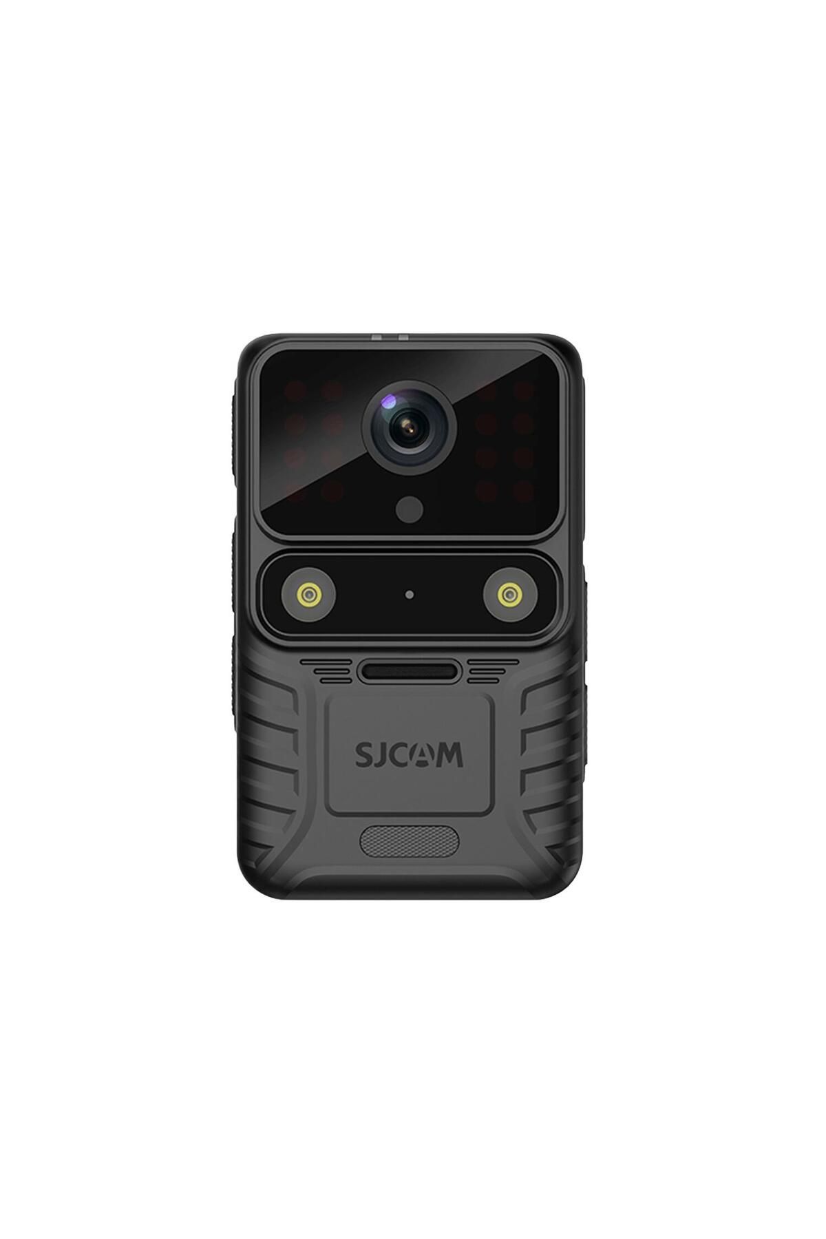 SJCAM A50 Gps 4k Uhd Ultra Gece Görüşü Güvenlik Polis Ekipmanı Ip65 2250mah 20mp Vücut Kamerası Siyah