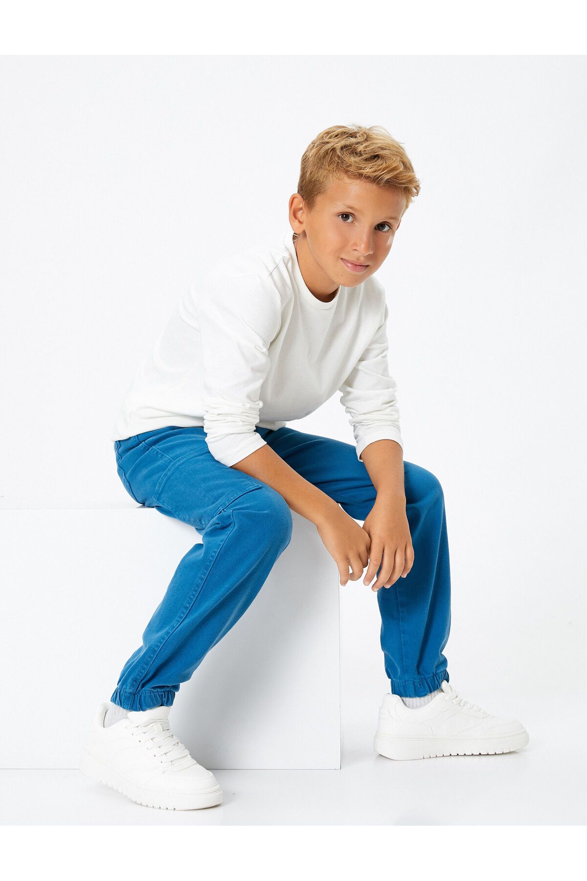 Koton Jogger Kot Pantolon Cepli Pamuklu Beli Lastikli - Jogger Jeans