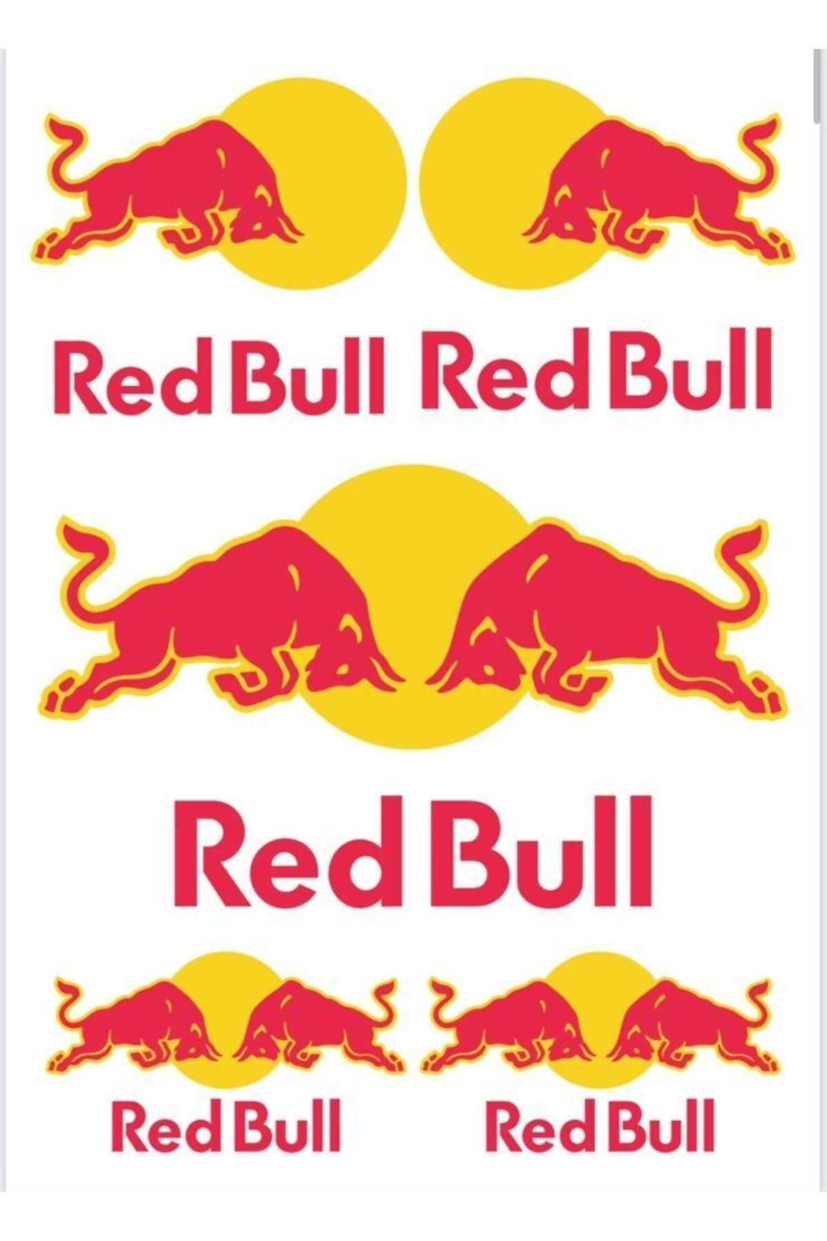 sticker Red Bull Motosiklet Kask Laptop Telefon Çıkartma Redbull
