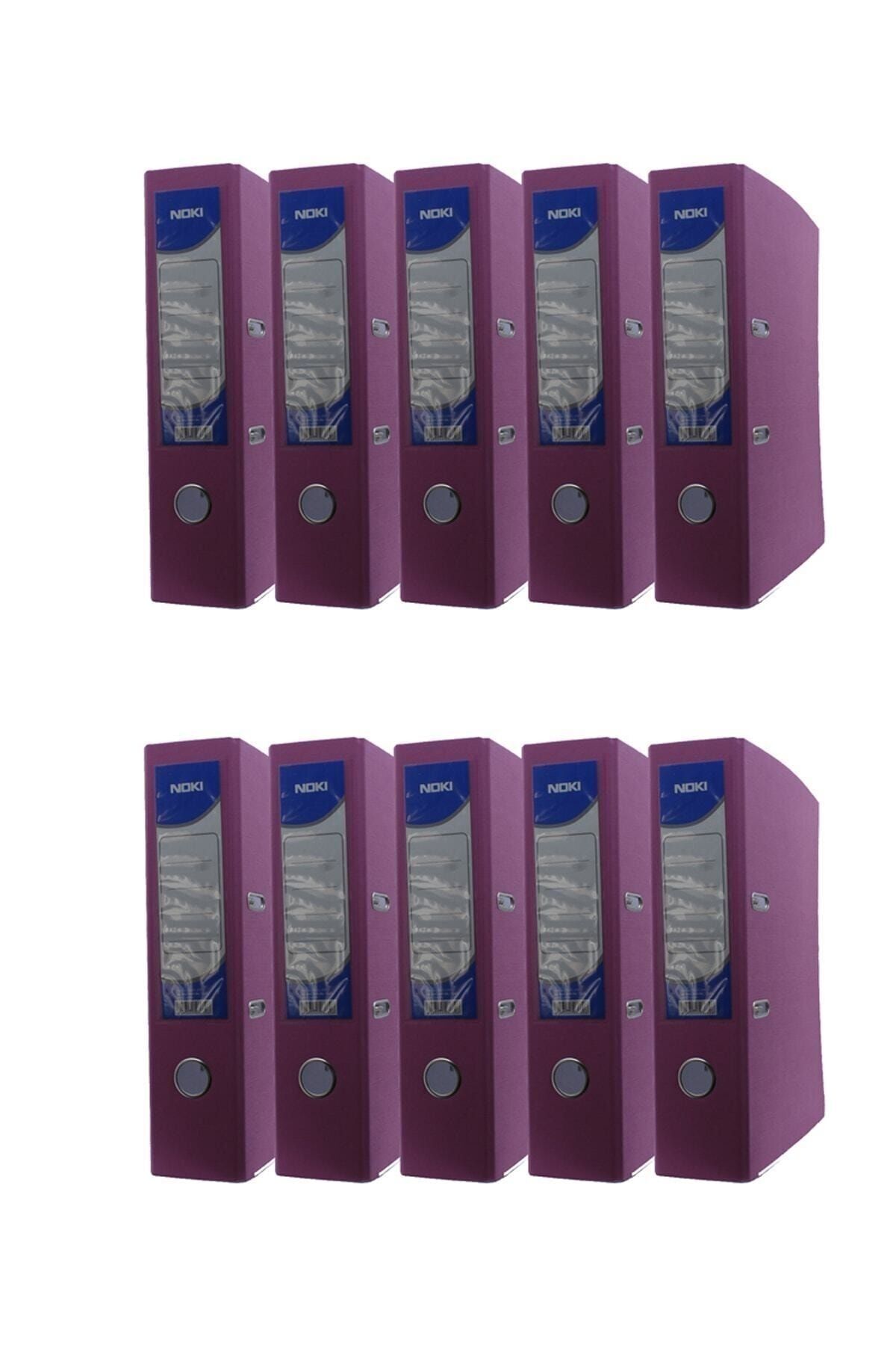 Noki Geniş Plastik Klasör (56411-070) Pembe 10 Lu Paket
