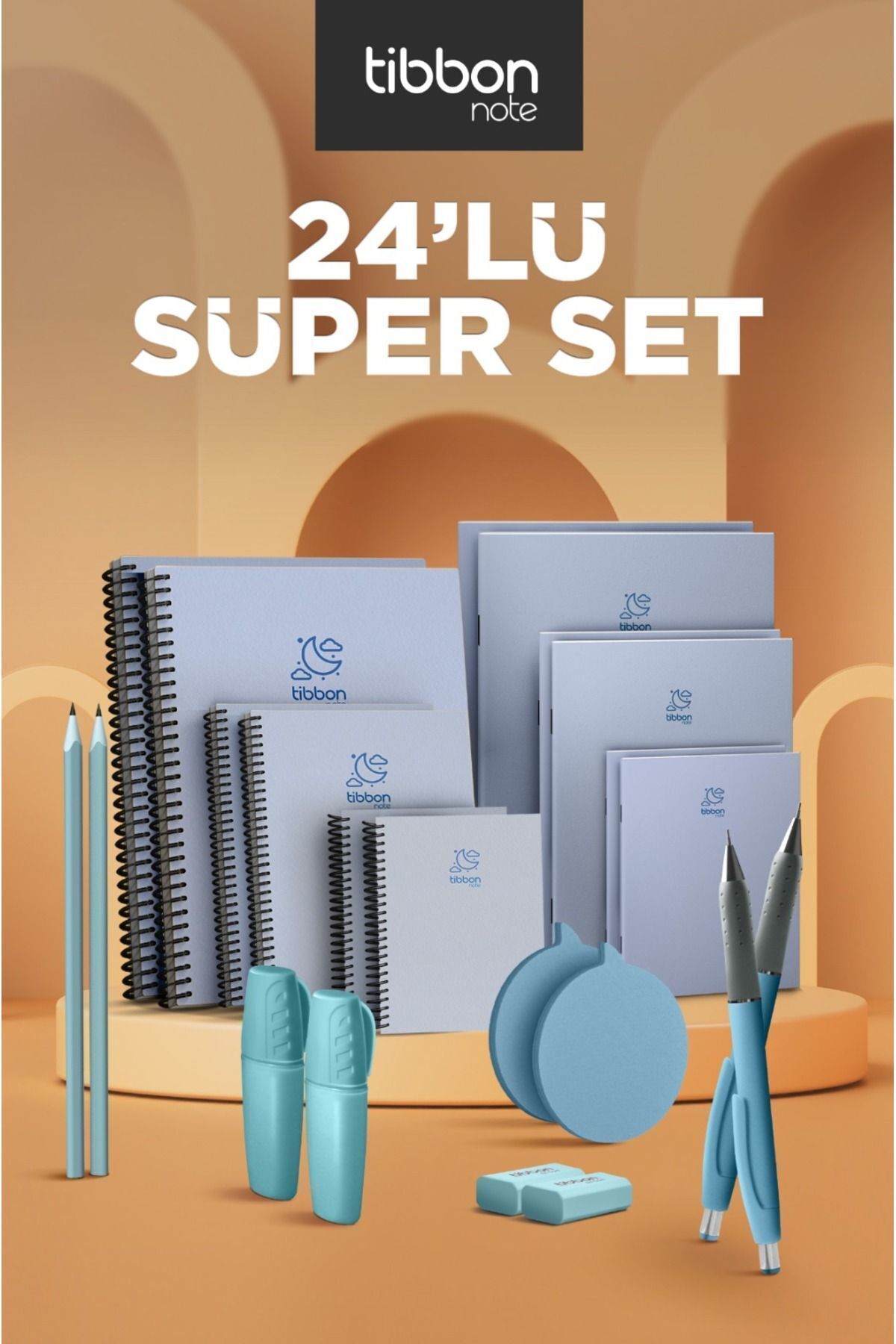 Tibbon Süper Set 24'lü Mavi