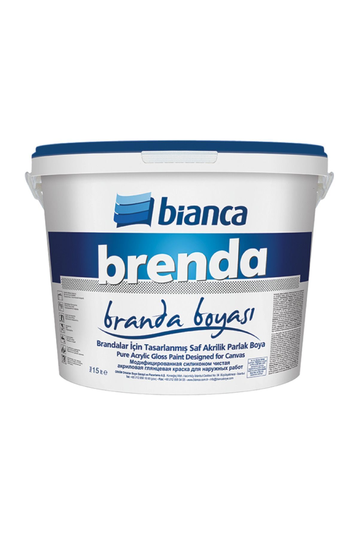 Bianca boyası (Bianca- Brenda) 2,5 lt