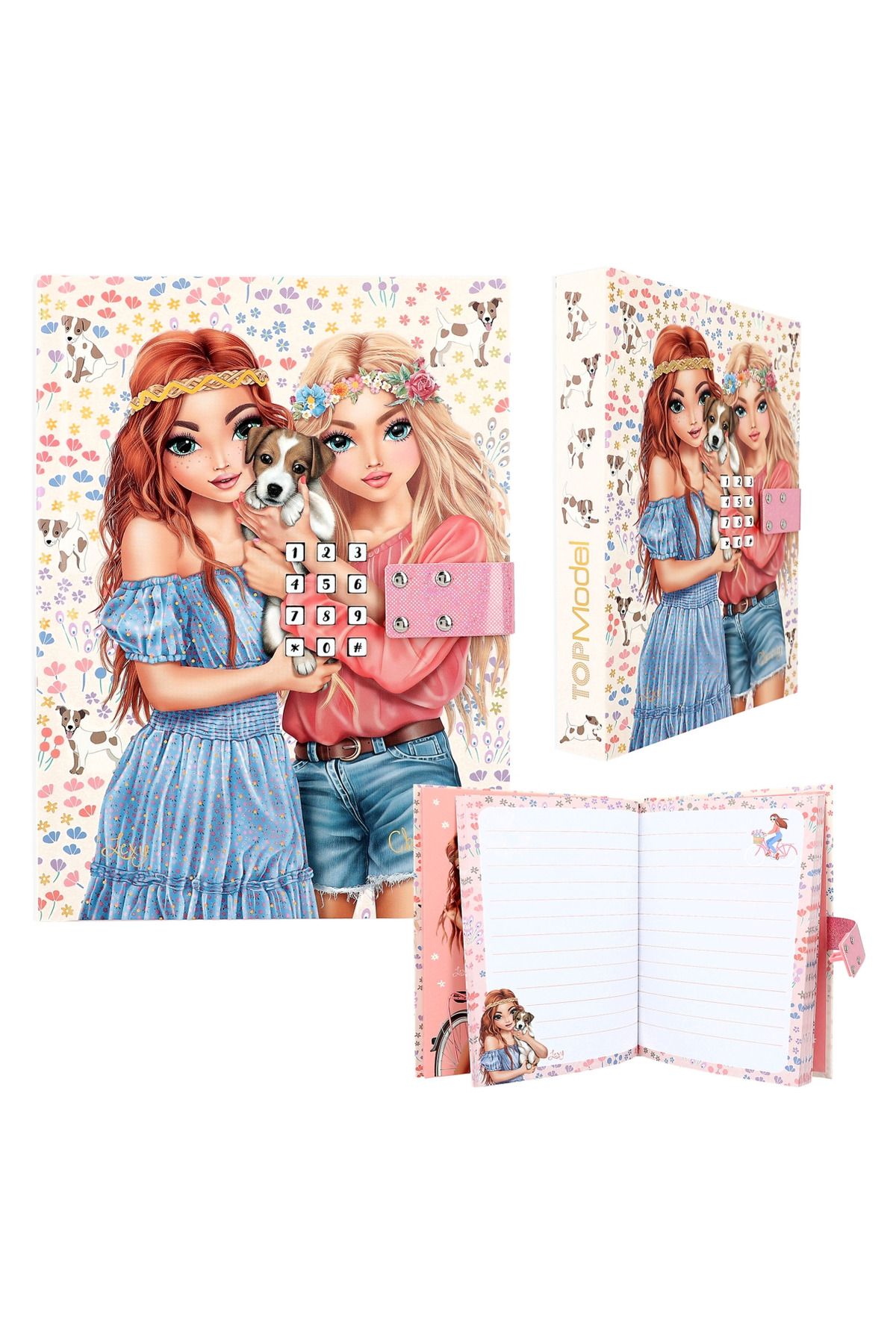 Top Model by Depesche Şifreli Kilitli Günlük Defter