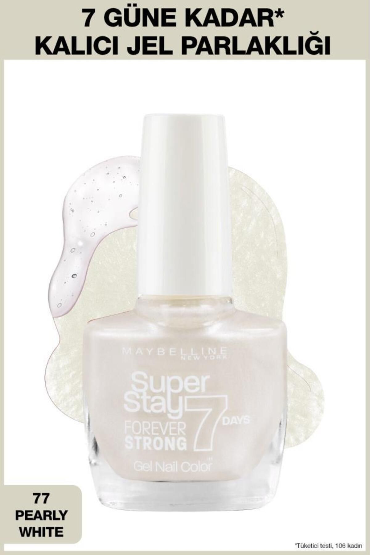 Maybelline New York Super Stay Forever Strong 7 Days Jel Oje - 77 Pearly White