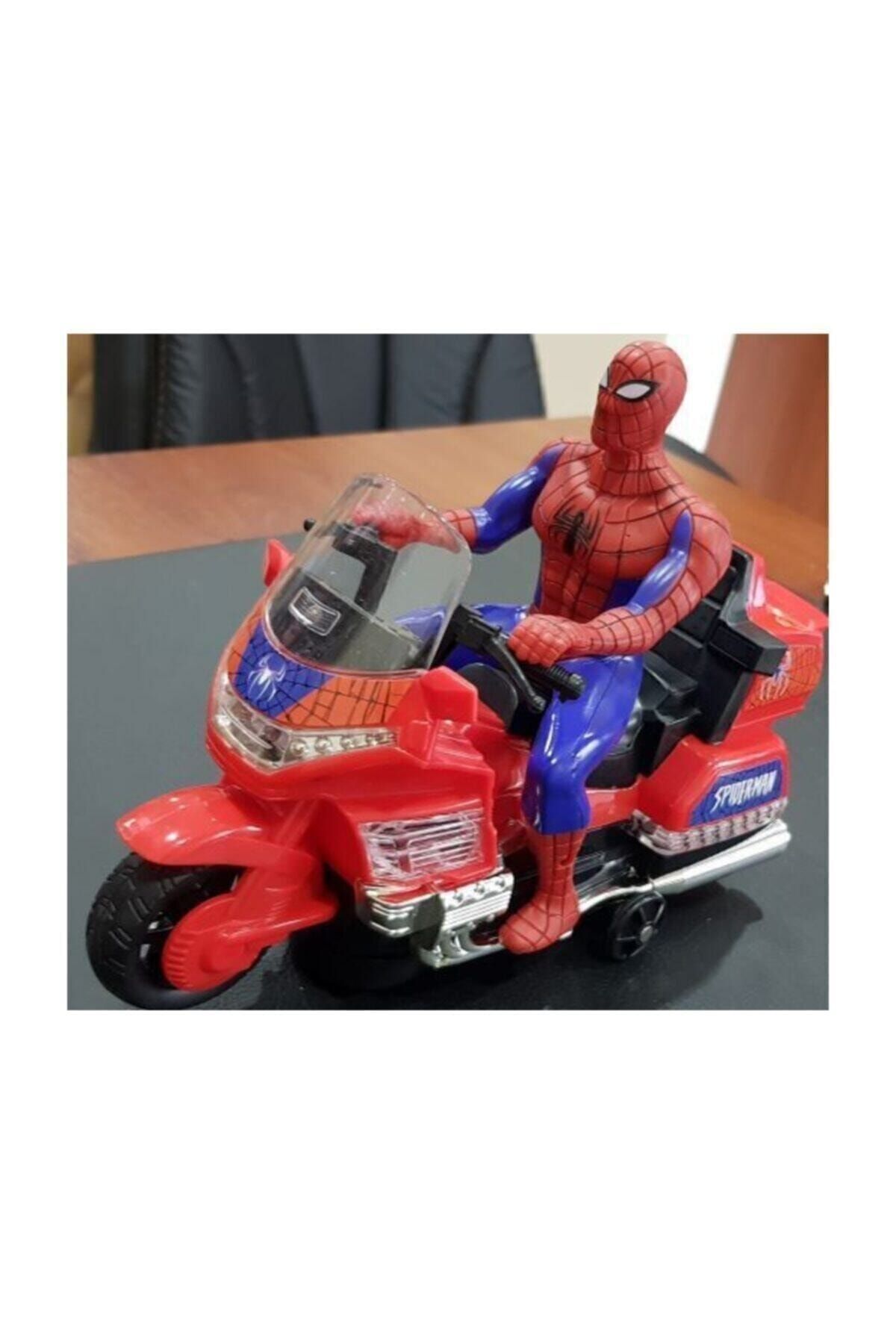 Canda Oyuncak Örümcek Adam Spiderman Robot Işıklı Sesli Motor Oyuncak