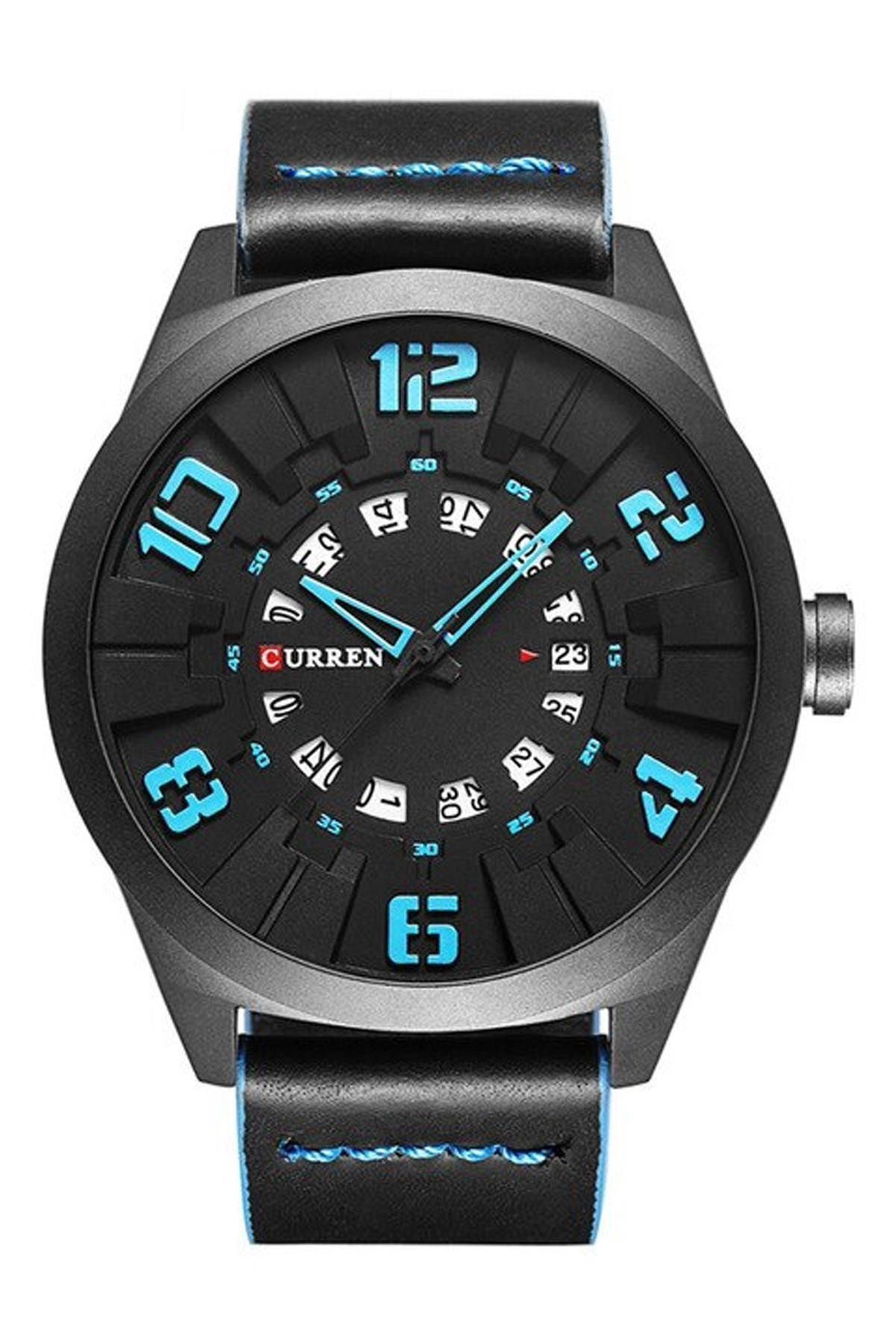 Curren 8258 Takvimli Kayışlı Erkek Kol Saati