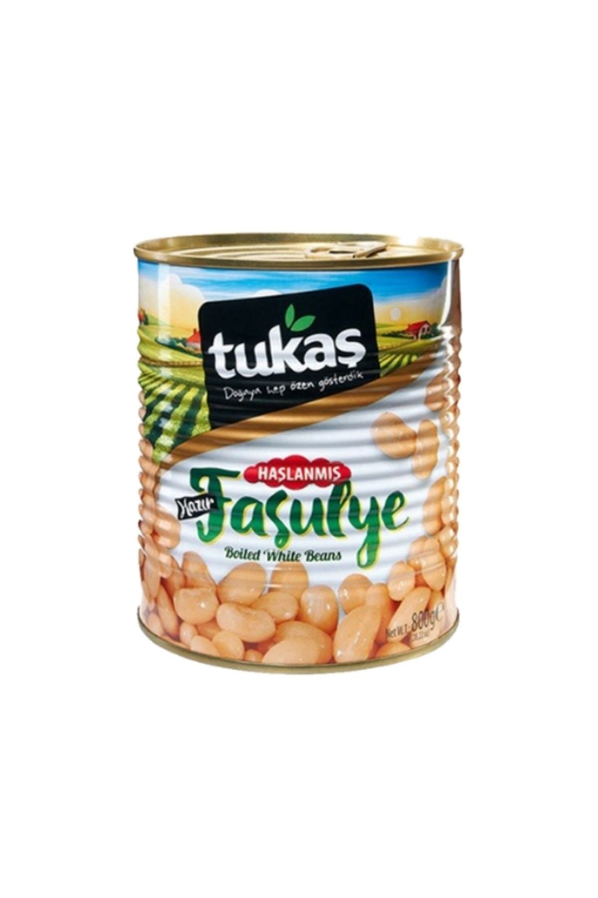 Tukaş Haşlanmış Fasulye 800 Gr. (2'Lİ)