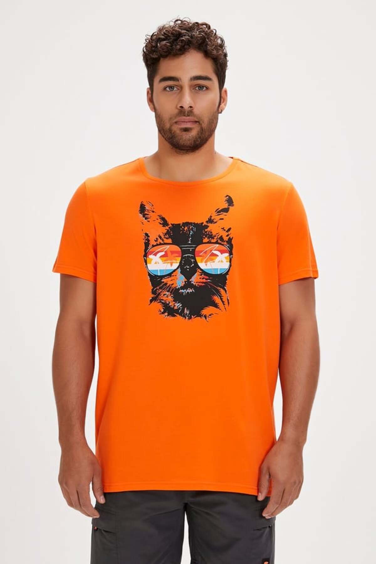 Bad Bear 24.01.07.011 Manx Erkek T-shirt Orange