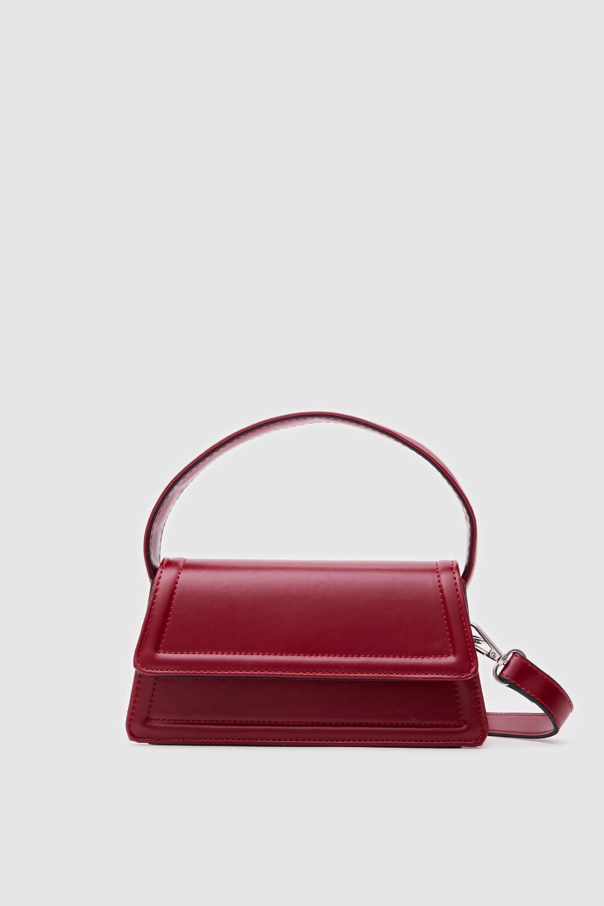 Shule Bags Mila Vintage Kırmızı El Çantası