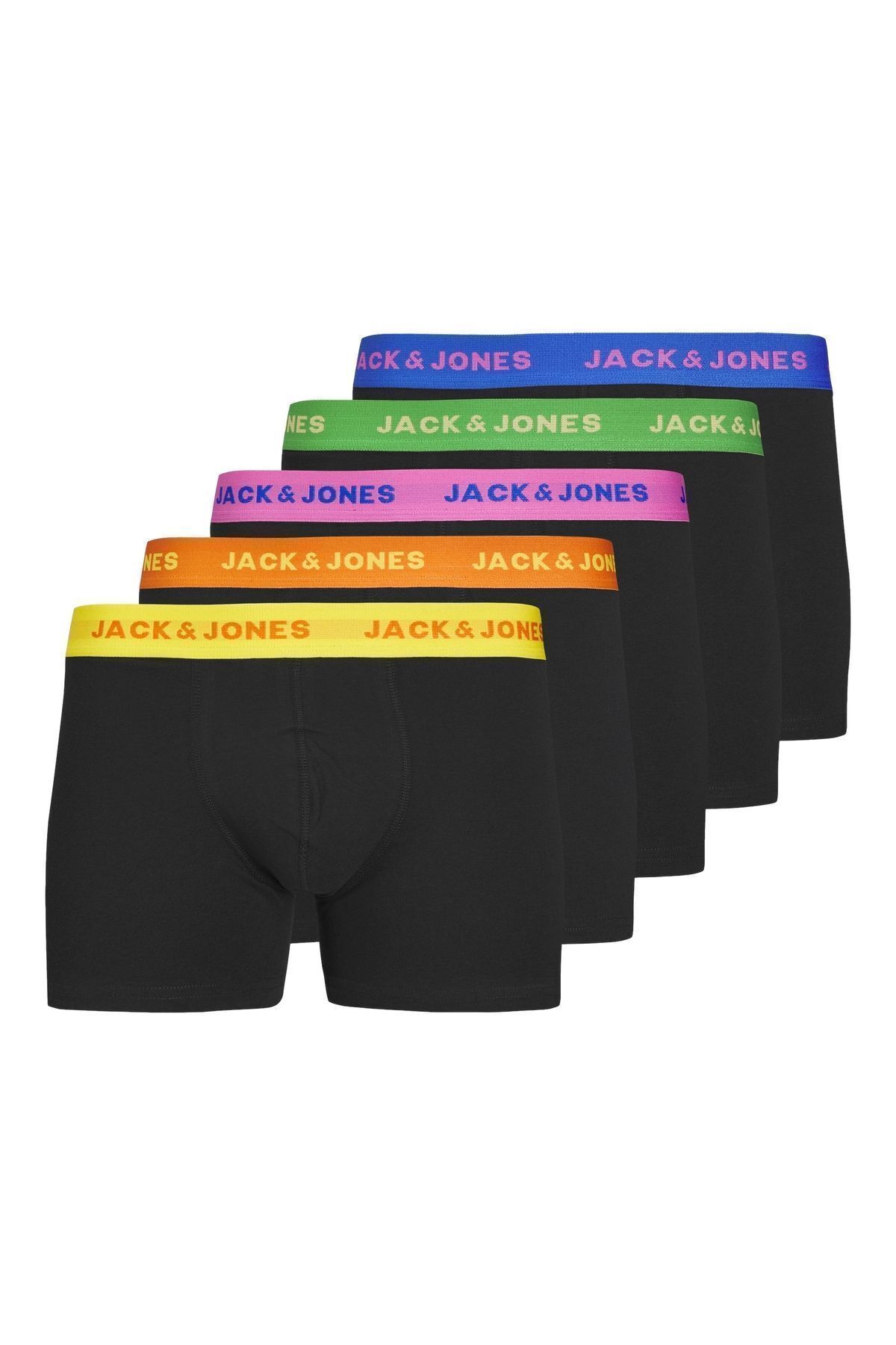 Jack & Jones Jack Jones Jacleo Solıd Trunks 5 Pack Erkek Siyah Boxer 12250613-02