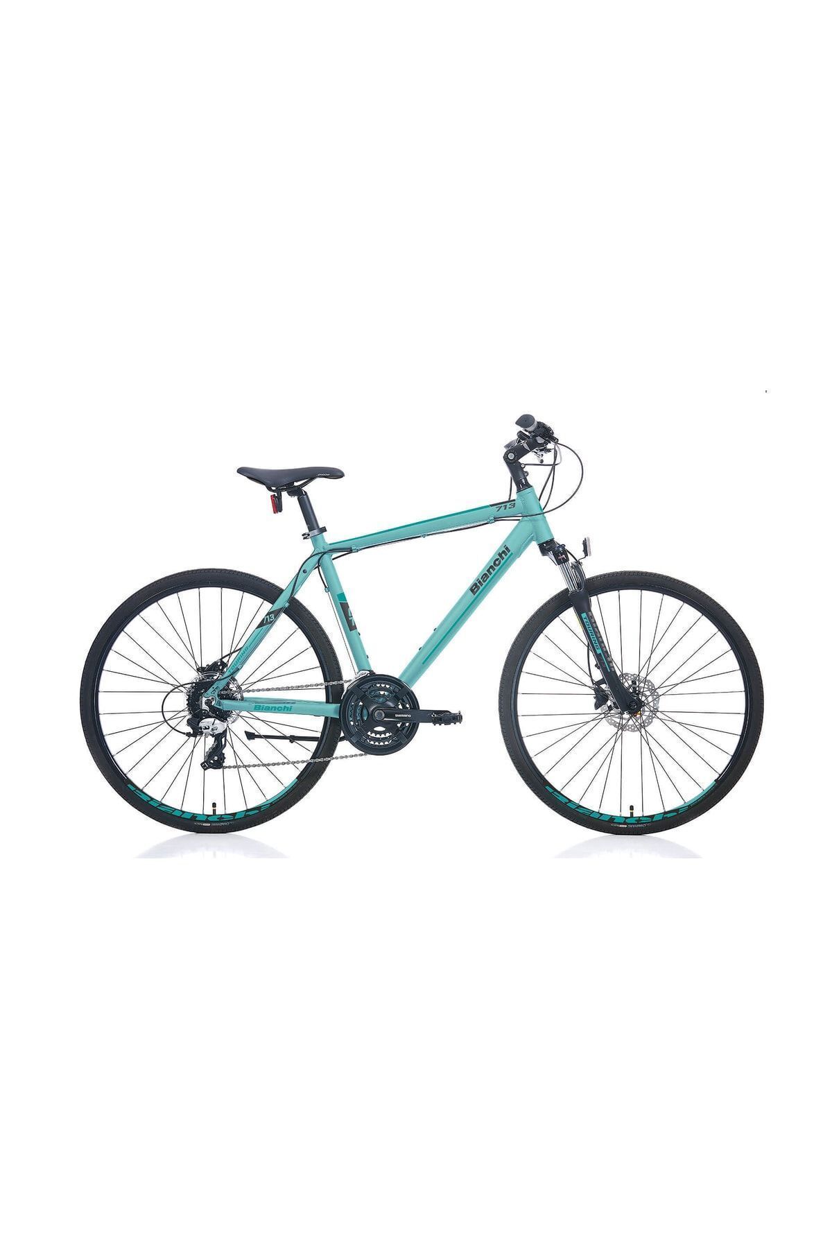 Bianchi Touring 713 H.disk Fren 24 Vites 28 Jant Şehir Bisikleti Mat Turkuaz-siyah 51 Cm