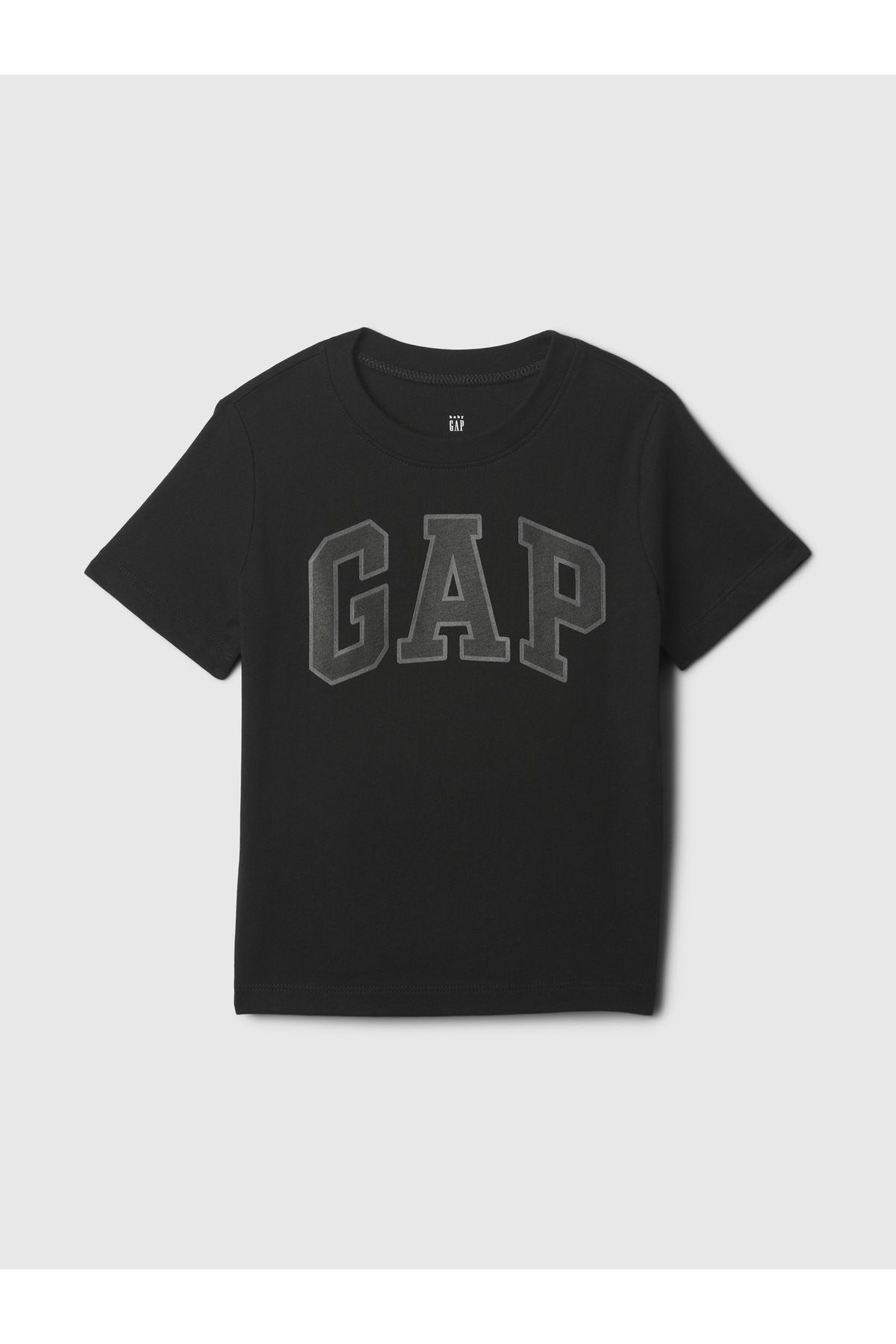 GAP Erkek Bebek Siyah Logo Kısa Kollu T-shirt
