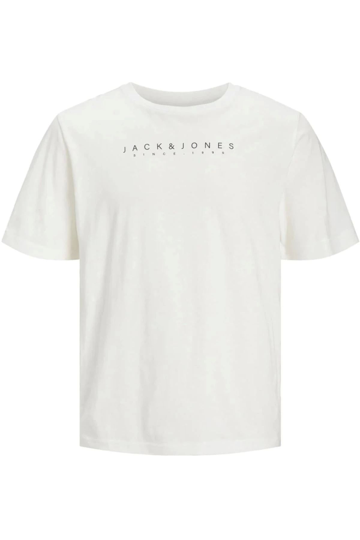 Jack & Jones Jack&jones 12247985 0 Yaka Erkek Tshirt - Ekru
