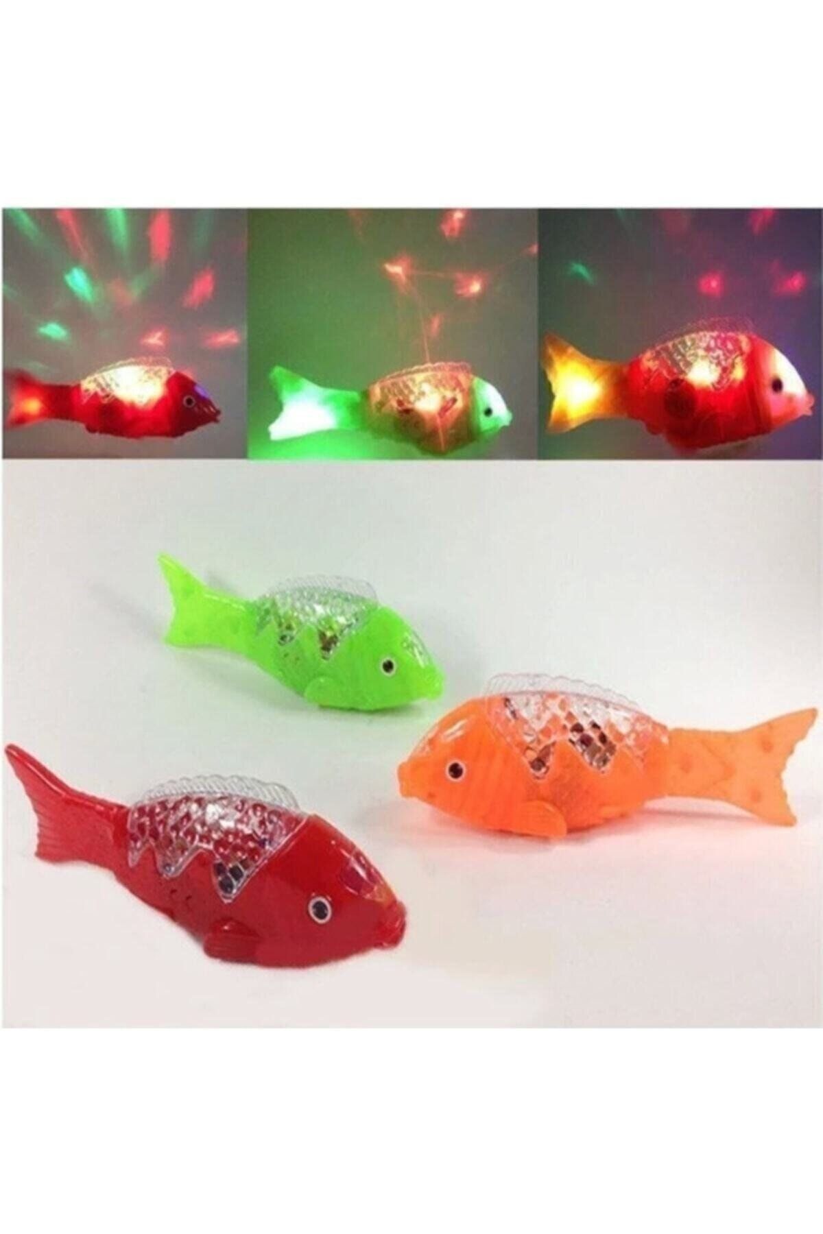 Genel Markalar Müzikli Işıklı Yürüyen 23 cm Pilli Oyuncak Balık Bebeklerin Emekleme Arkadaşı