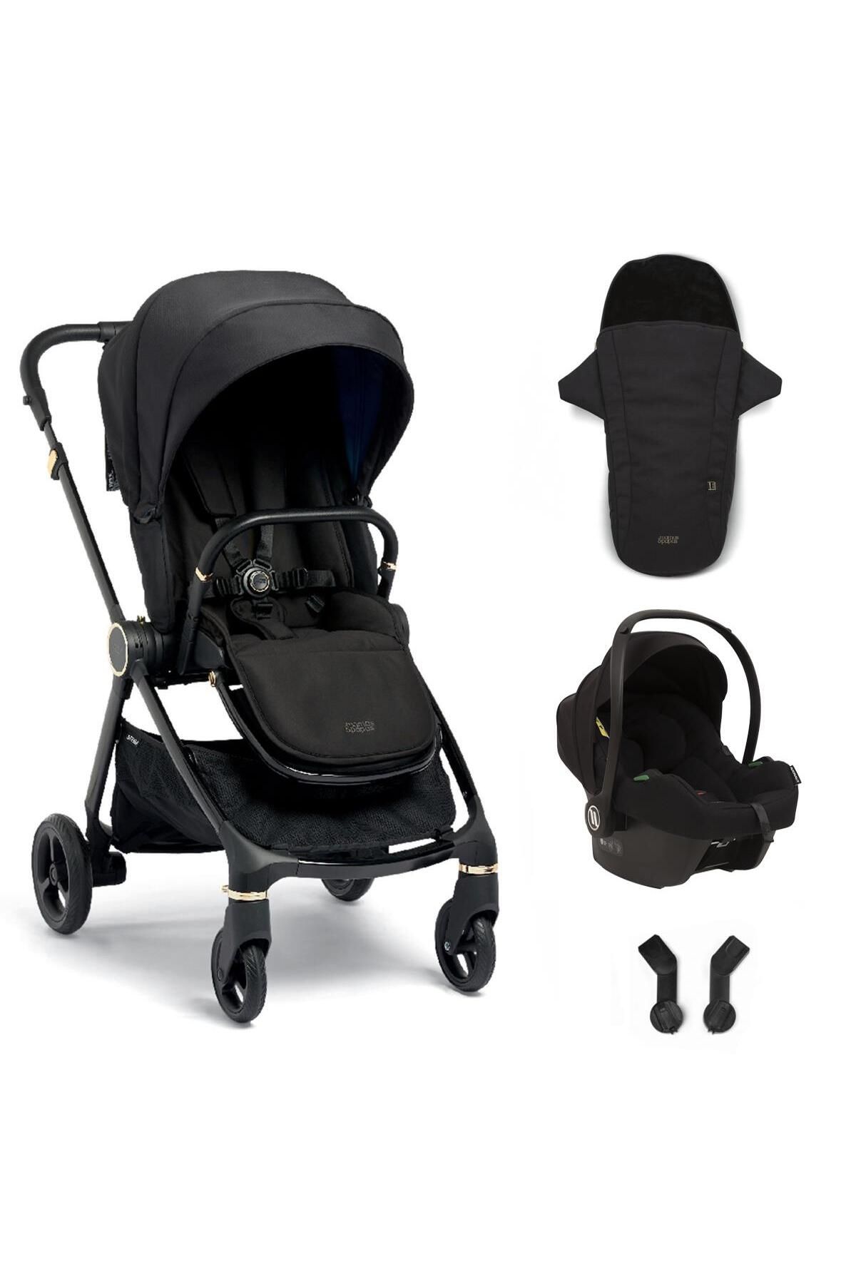 Mamas Papas Strada Cosmo Travel Sistem Bebek Arabası Black Diamond