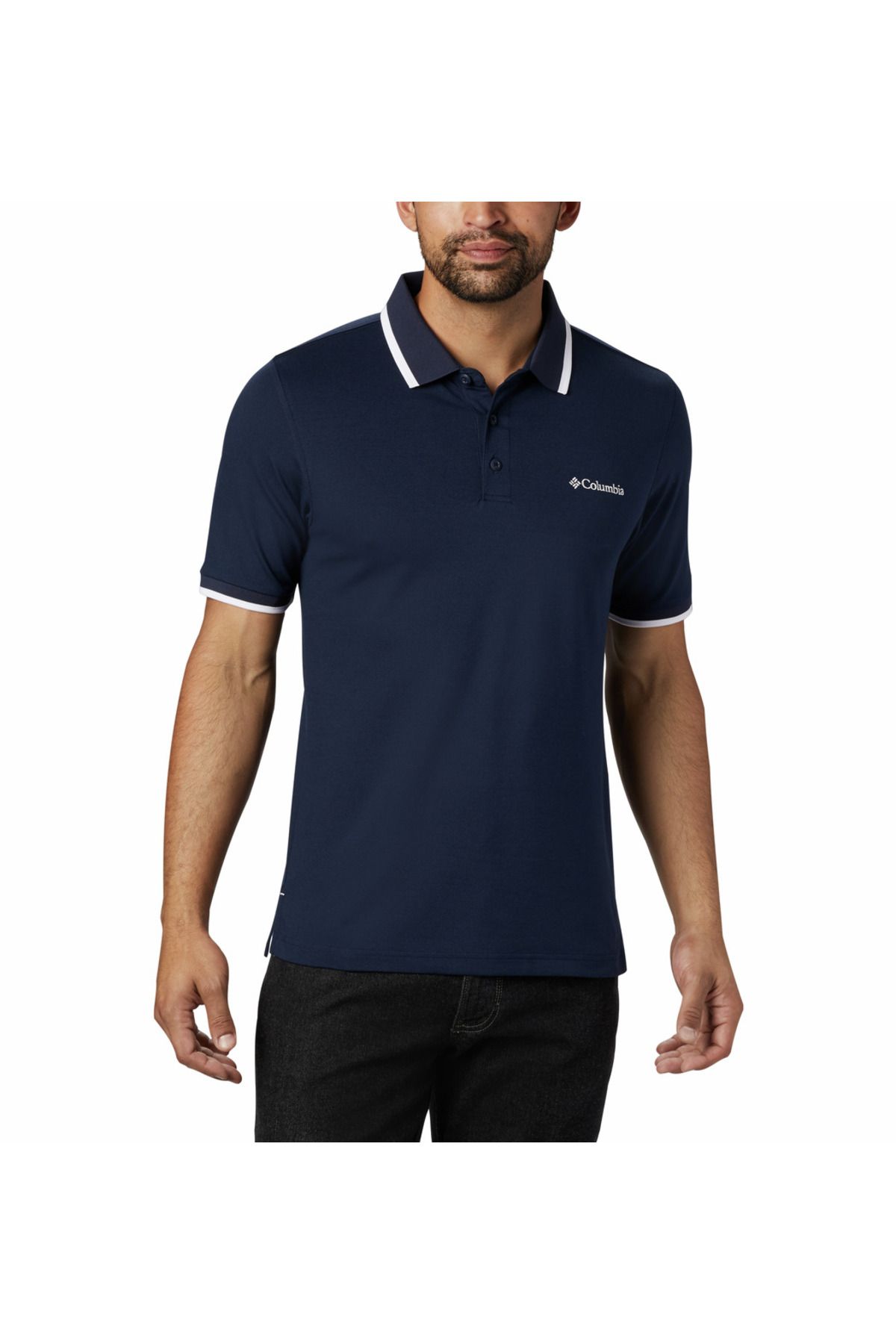 Columbia Cove Dome Butte Solid Pique Erkek Kısa Kollu Polo Tshirt