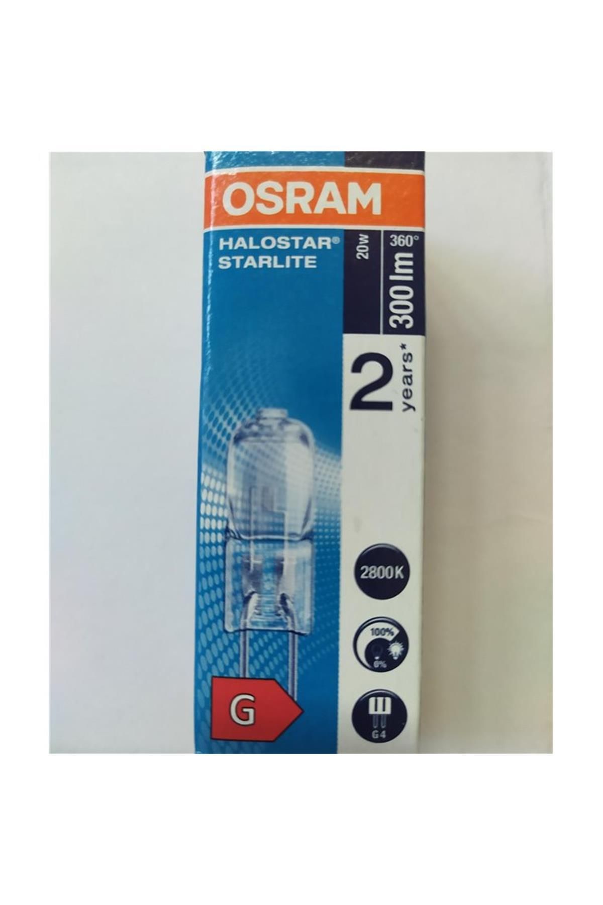 Osram Halostar G4 Duy 12 Volt 20 Watt Halojen Ampul