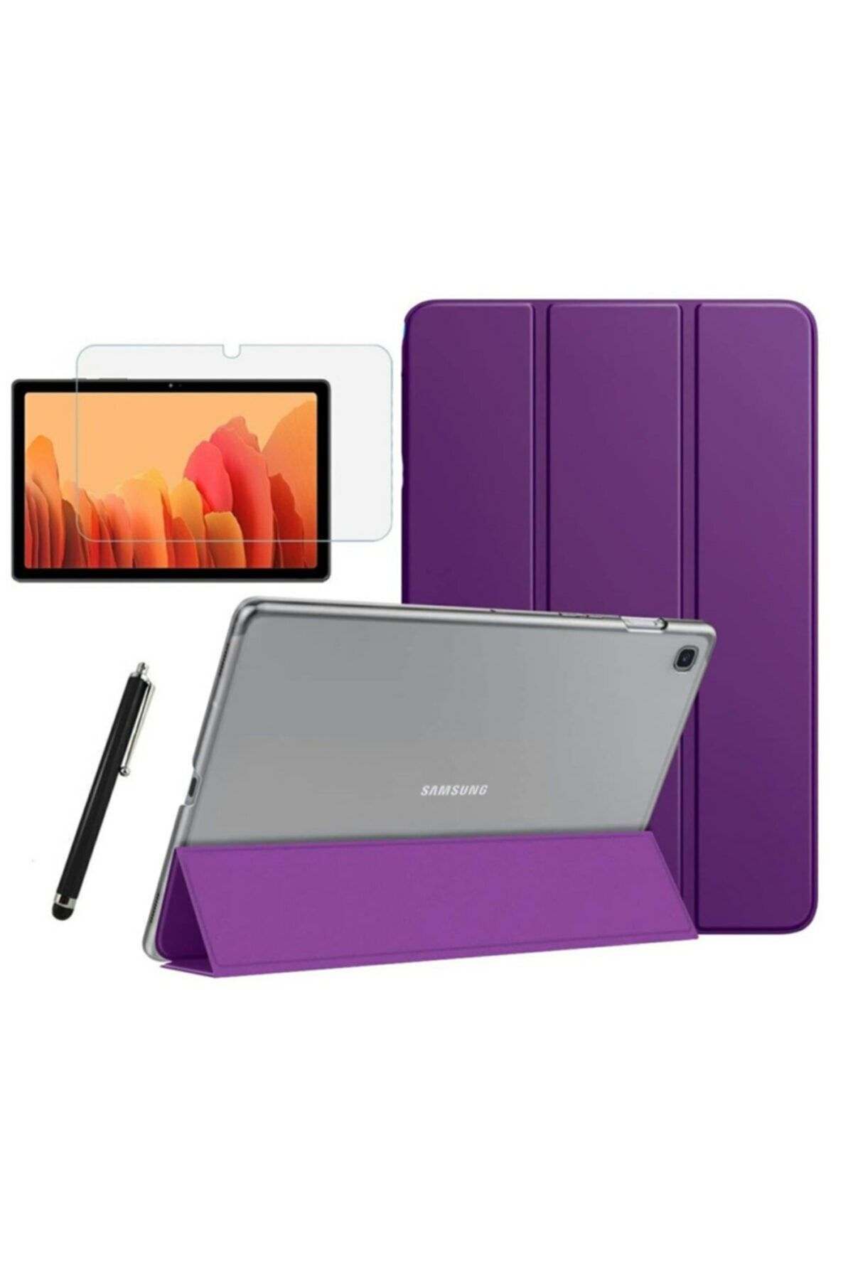 Fibaks Samsung Galaxy Tab S6 Lite 2024 P610 P617 P620 10.4 Smart Kapak Tablet Kılıfı Ekran Koruyucu Kalem