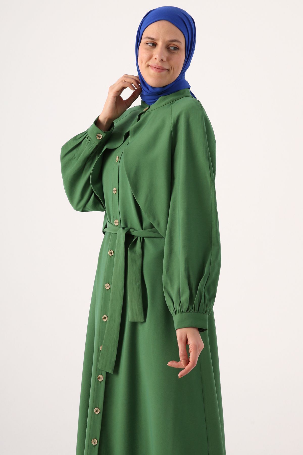 ALLDAY Yeşil Iki Parça Viskon Karışımlı Elbiseli Takım