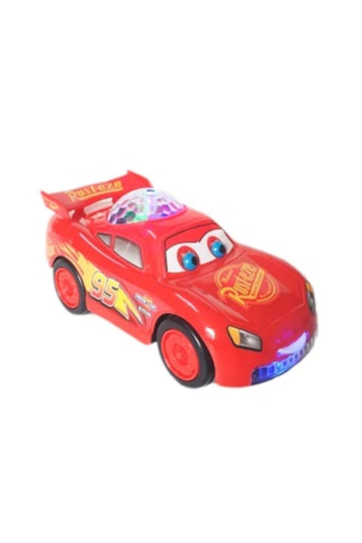 Cars - Şimşek Mcqueen Şimşek Mcqueen Araba Çarp Dön Araba Işıklı Müzikli