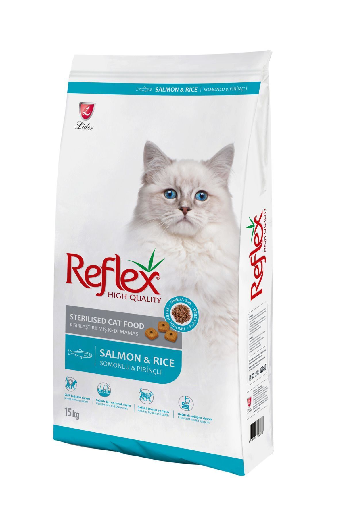 Reflex Sterilised Somonlu Ve Pirinçli Kısırlaştırılmış Kedi Maması 15 Kg