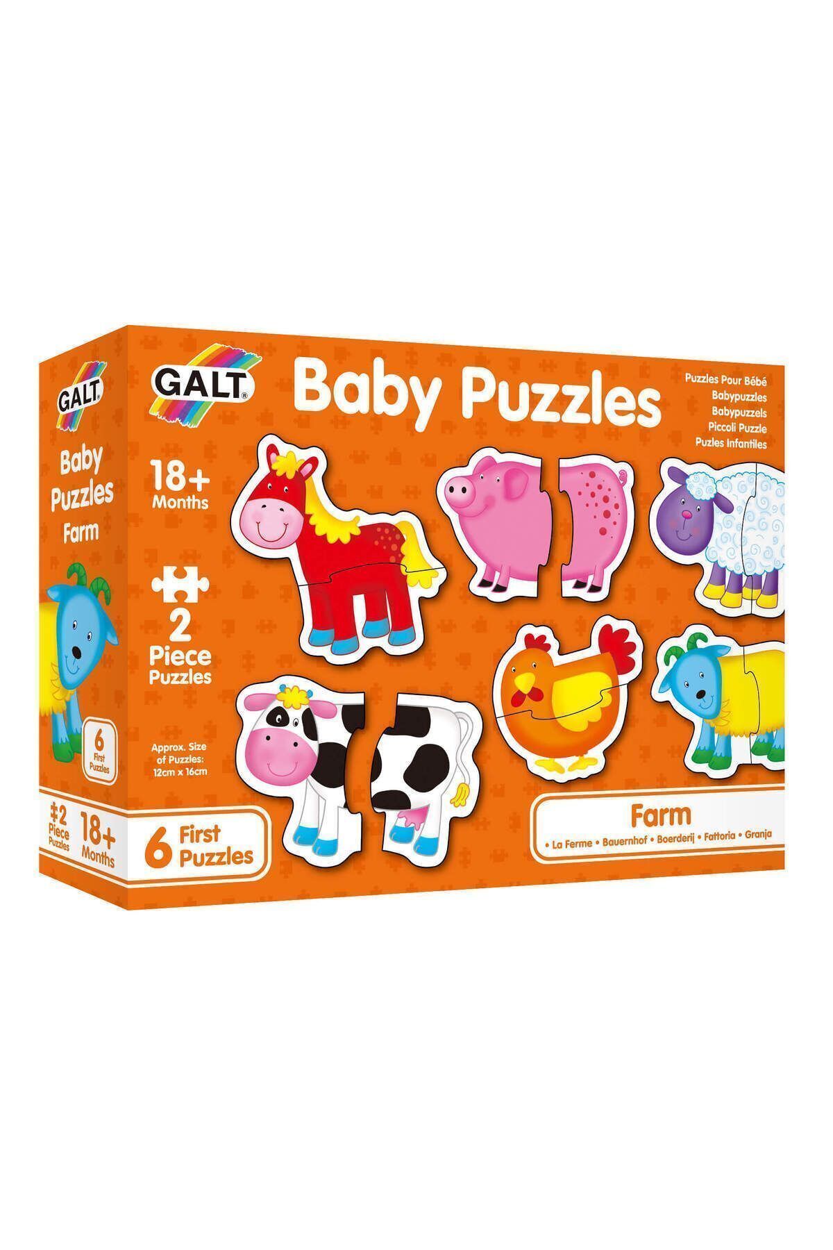 Galt Baby Puzzles Farm 2şer Parçalı 6 Yapboz