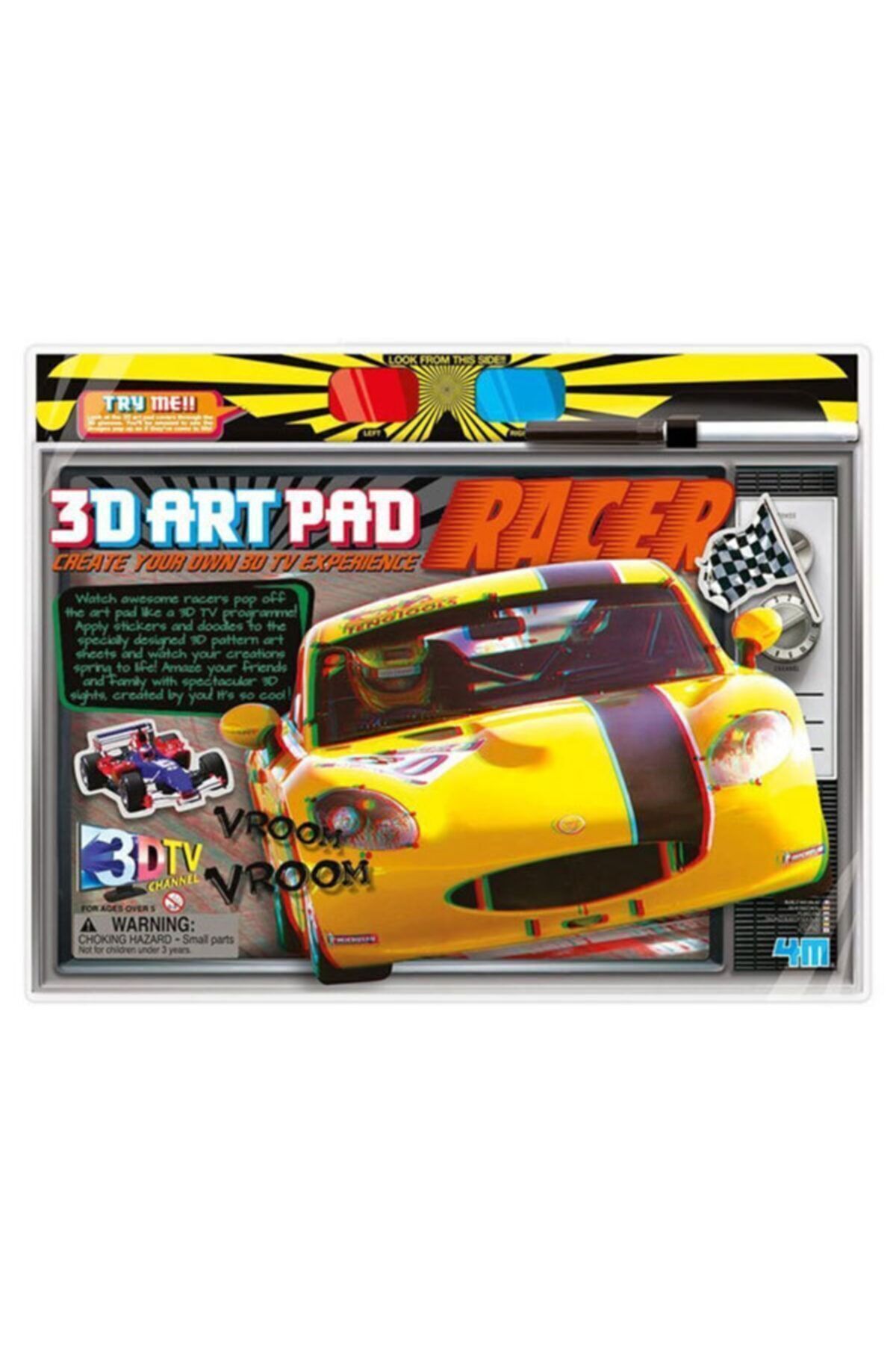 4M 3d Art Pad Racer Yarış Arabası 3702