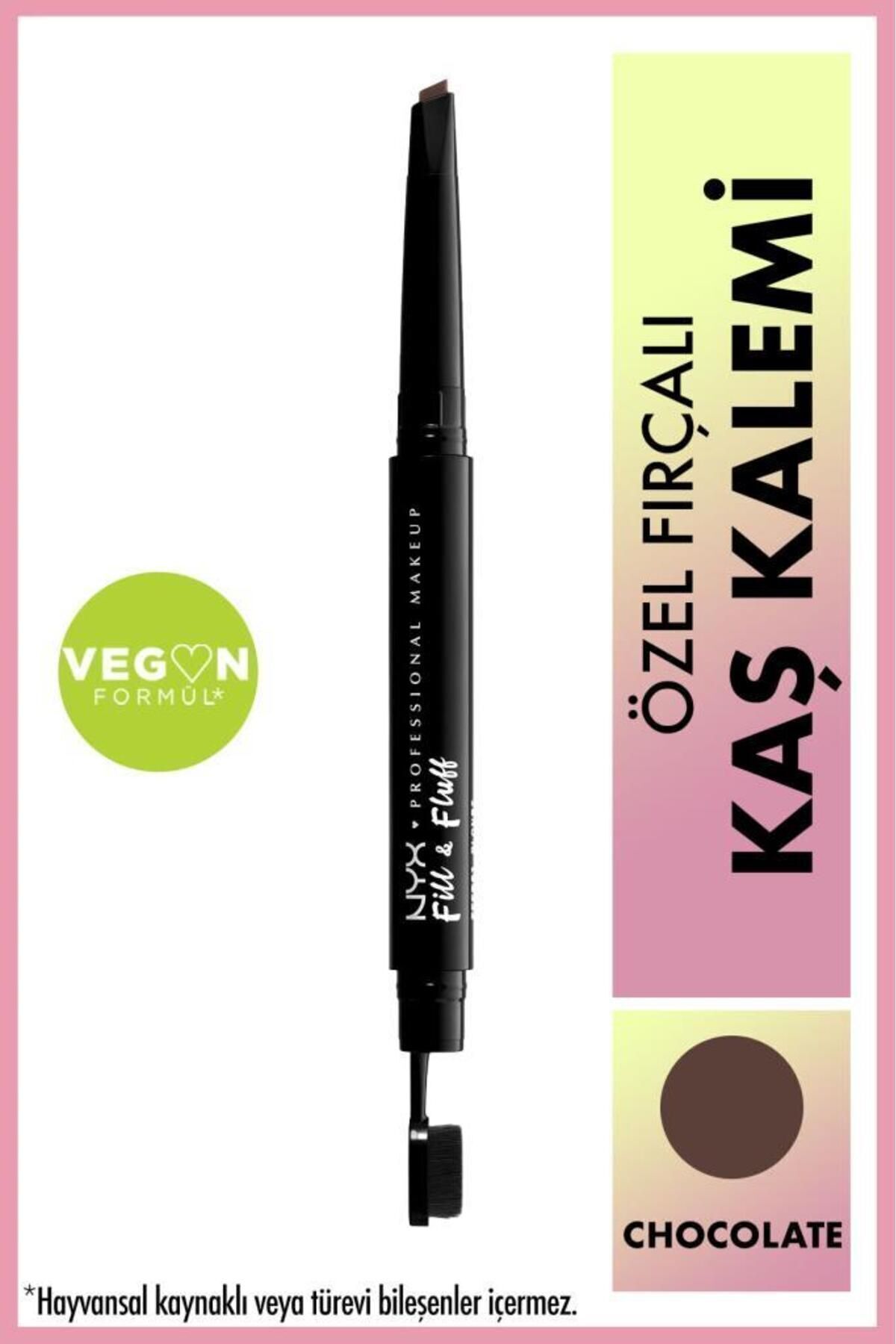 NYX Professional Makeup Fill & Fluff Eyebrow Pomade Pencil Kaş Kalemi- Chocolate