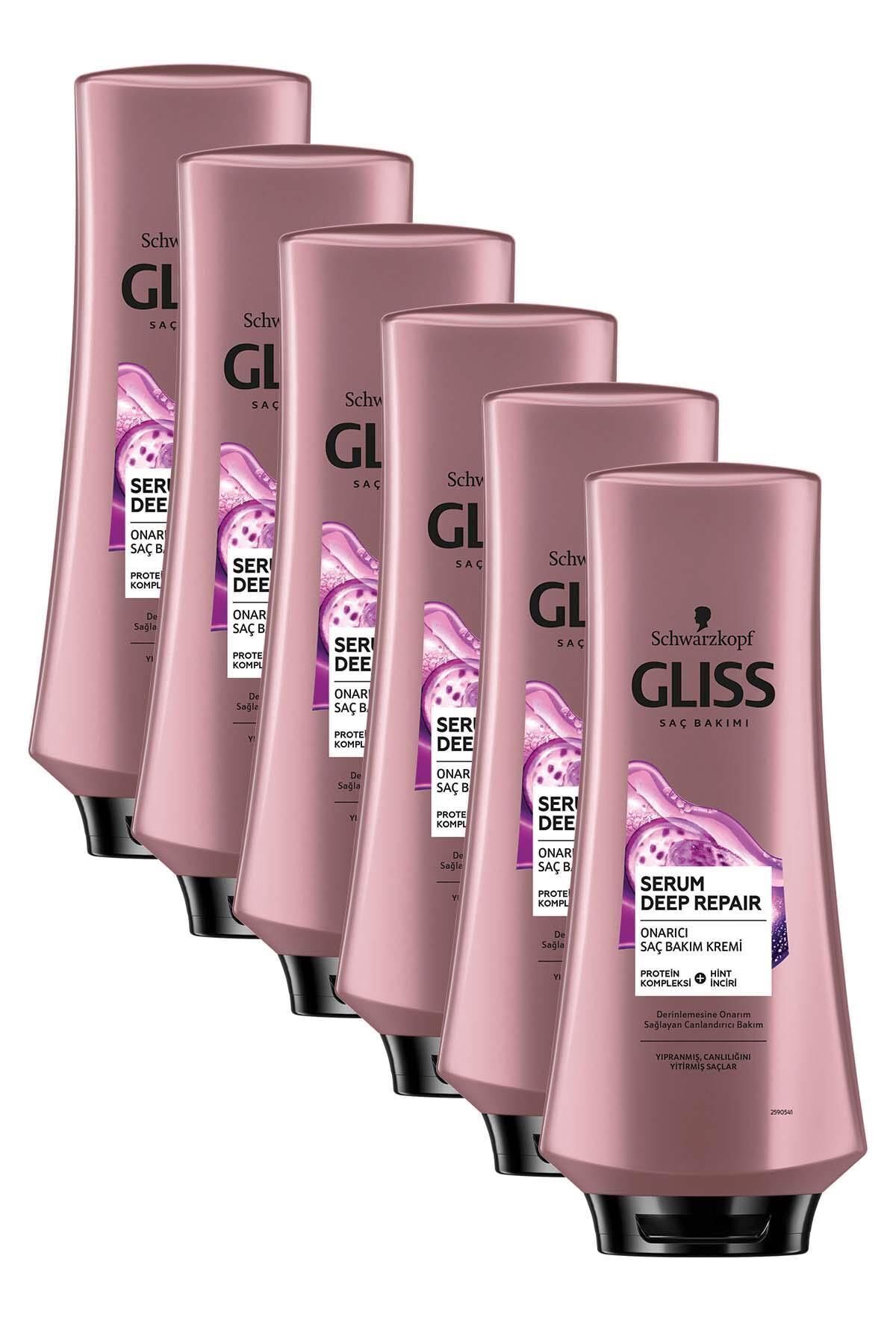 Gliss Serum Deep Repair Onarıcı Saç Kremi 360 ml X 6 Adet