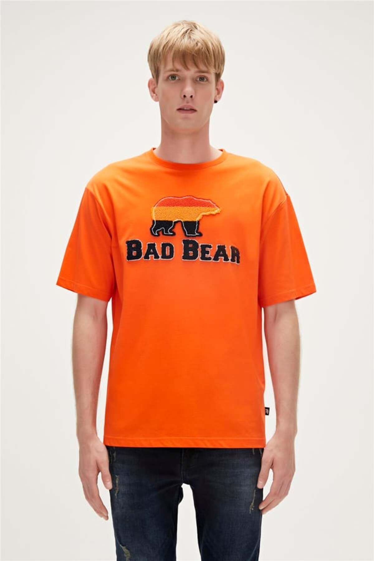 Bad Bear 23.01.07.027 Trıpart Erkek T-shirt Orange
